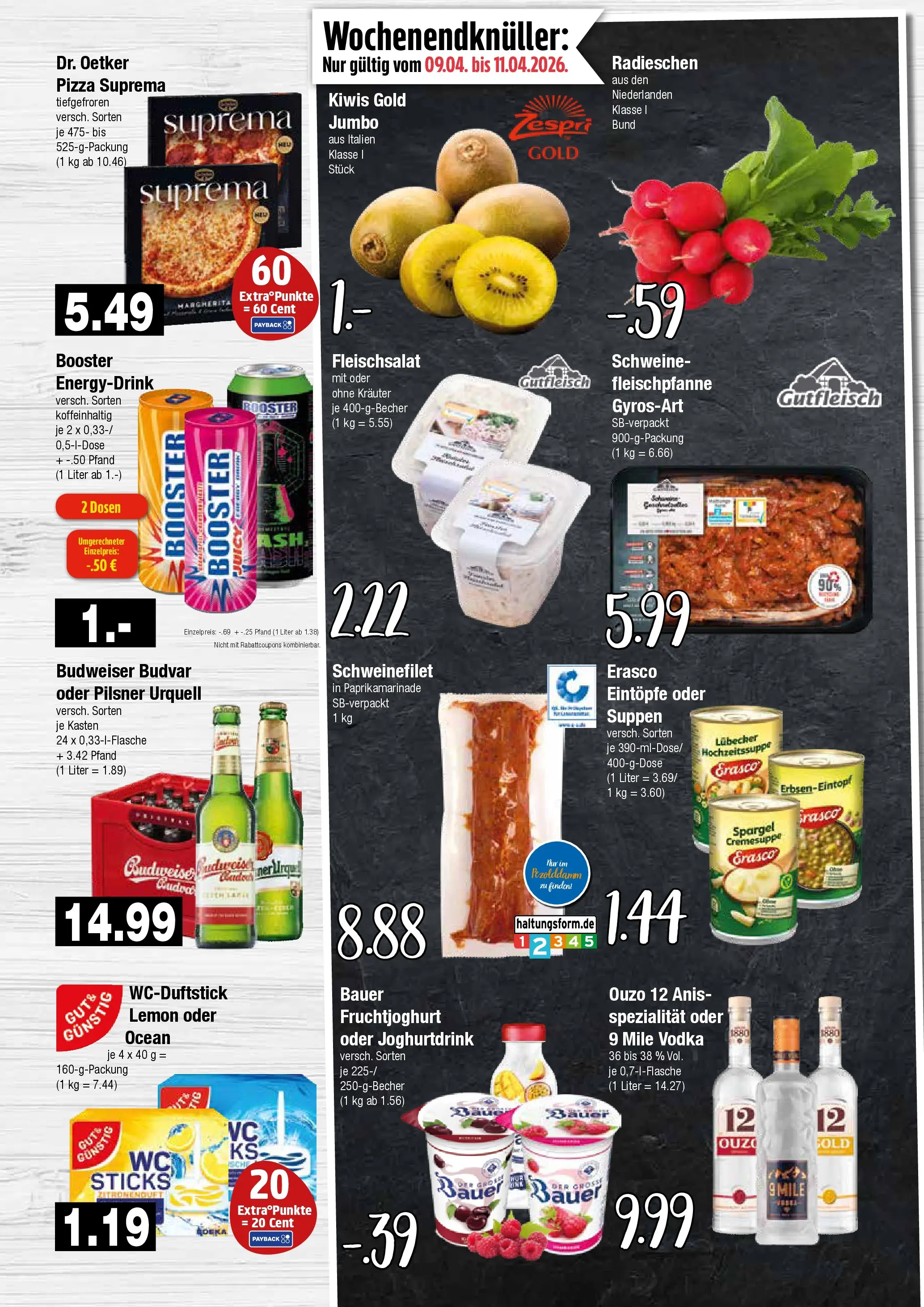 Edeka prospekt Hamburg	 (ab 05.04.2026) » Angebote Online | Seite: 10 | Produkte: Ouzo 12, Pilsner urquell, Pizza, Erasco