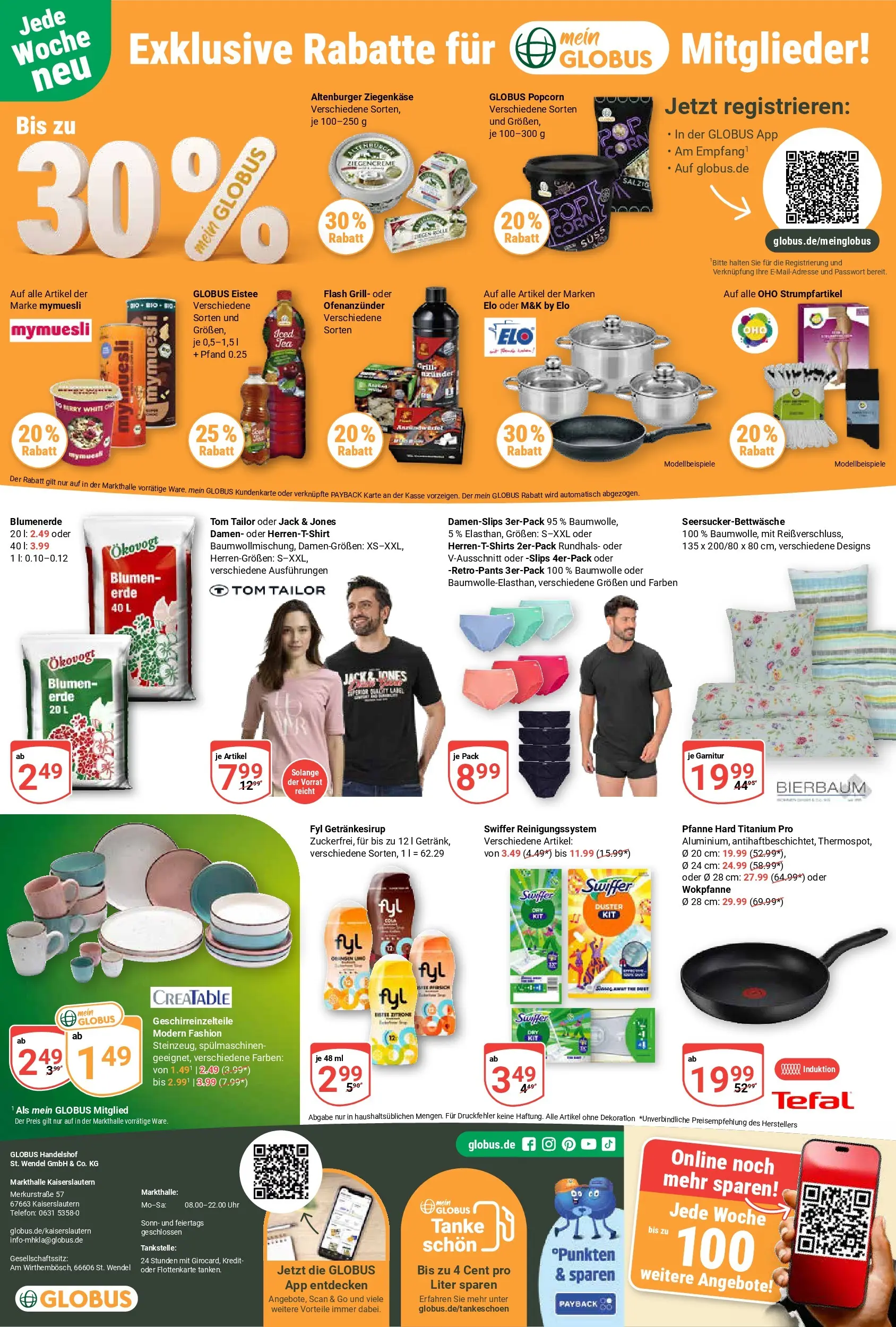Globus prospekt Kaiserslautern	 (ab 07.04.2026) » Angebote online | Seite: 23 | Produkte: Grill, Ziegenkäse, Blumenerde, Uhr