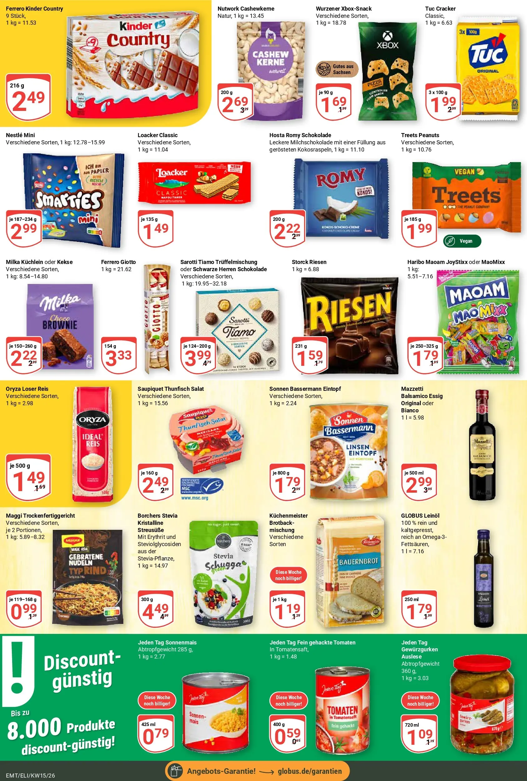 Globus prospekt Erfurt-Linderbach	 (ab 07.04.2026) » Angebote online | Seite: 15 | Produkte: Maggi, Thunfisch, Balsamico, Salat