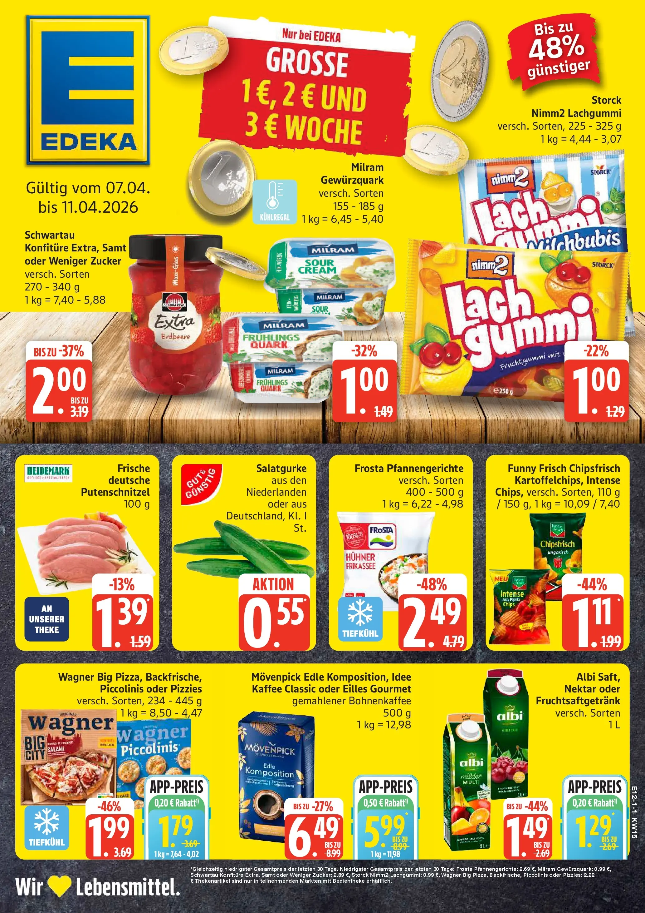 Edeka prospekt Rostock-Gehlsdorf	 (ab 05.04.2026) » Angebote Online | Seite: 1 | Produkte: Quark, Theke, Frosta, Zucker