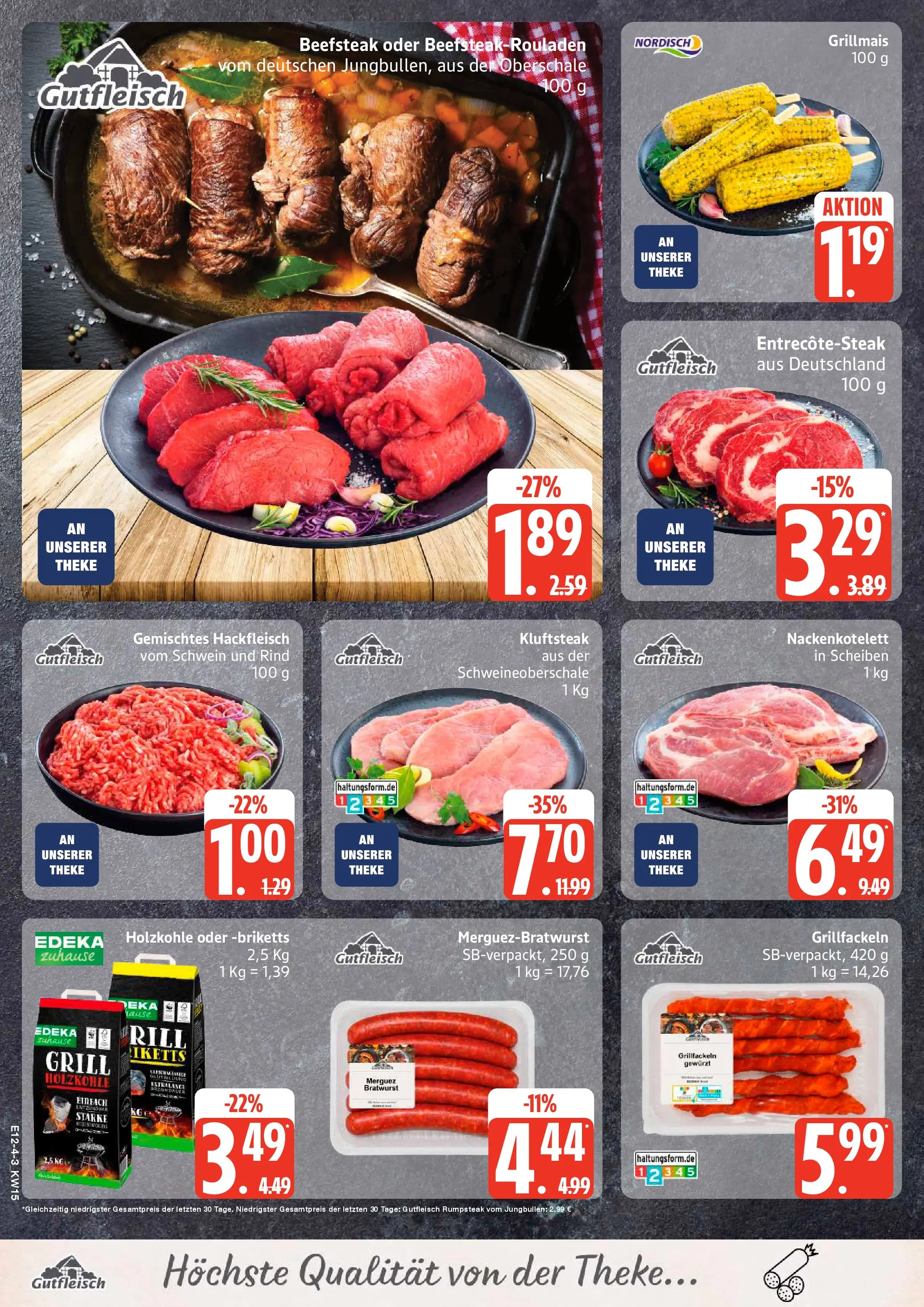 Edeka prospekt Ammersbek	 (ab 05.04.2026) » Angebote Online | Seite: 4 | Produkte: Rumpsteak, Theke, Steak, Hackfleisch