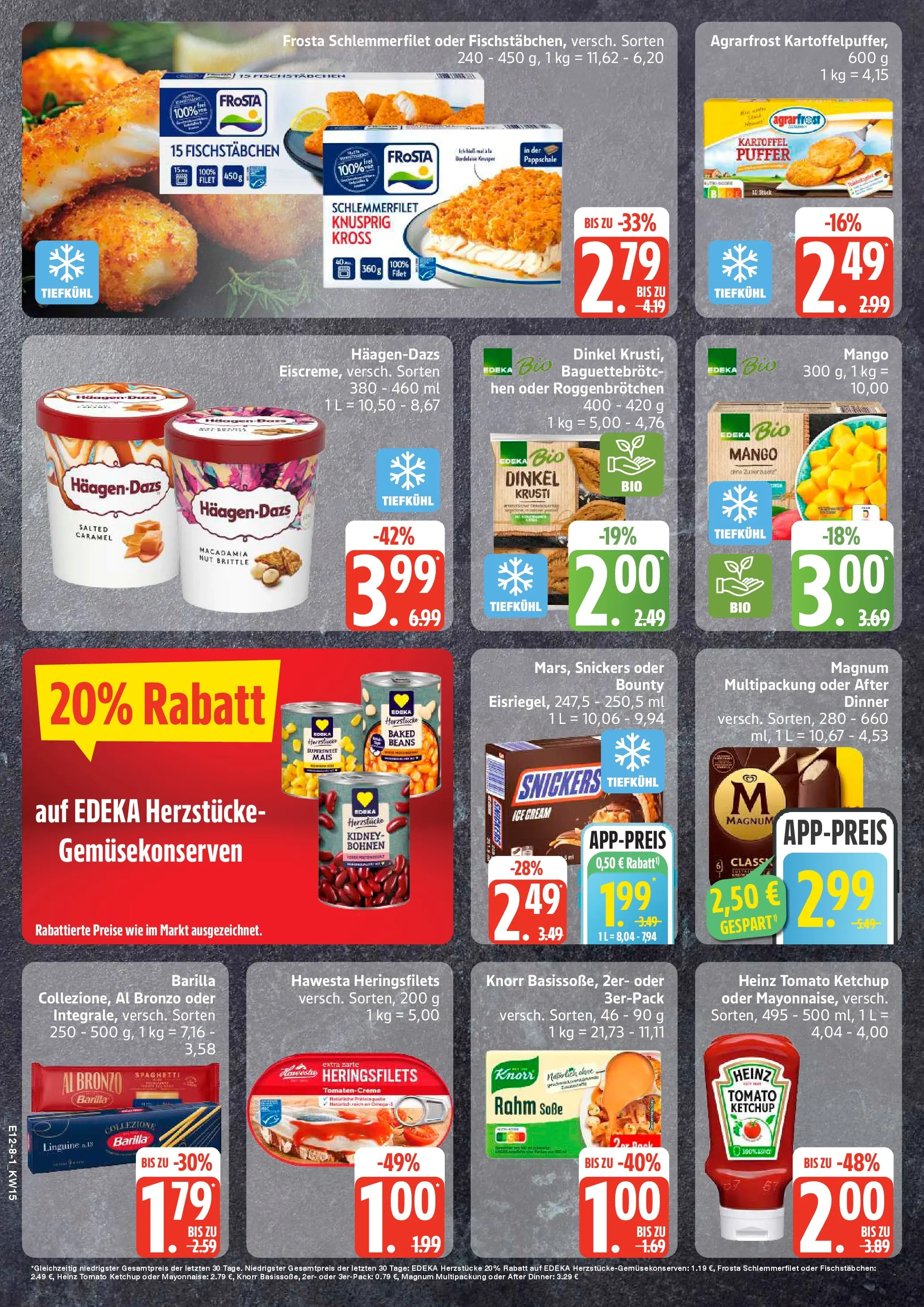 Edeka prospekt Rostock-Gehlsdorf	 (ab 05.04.2026) » Angebote Online | Seite: 8 | Produkte: Fischstabchen, Soße, Mango, Pasta