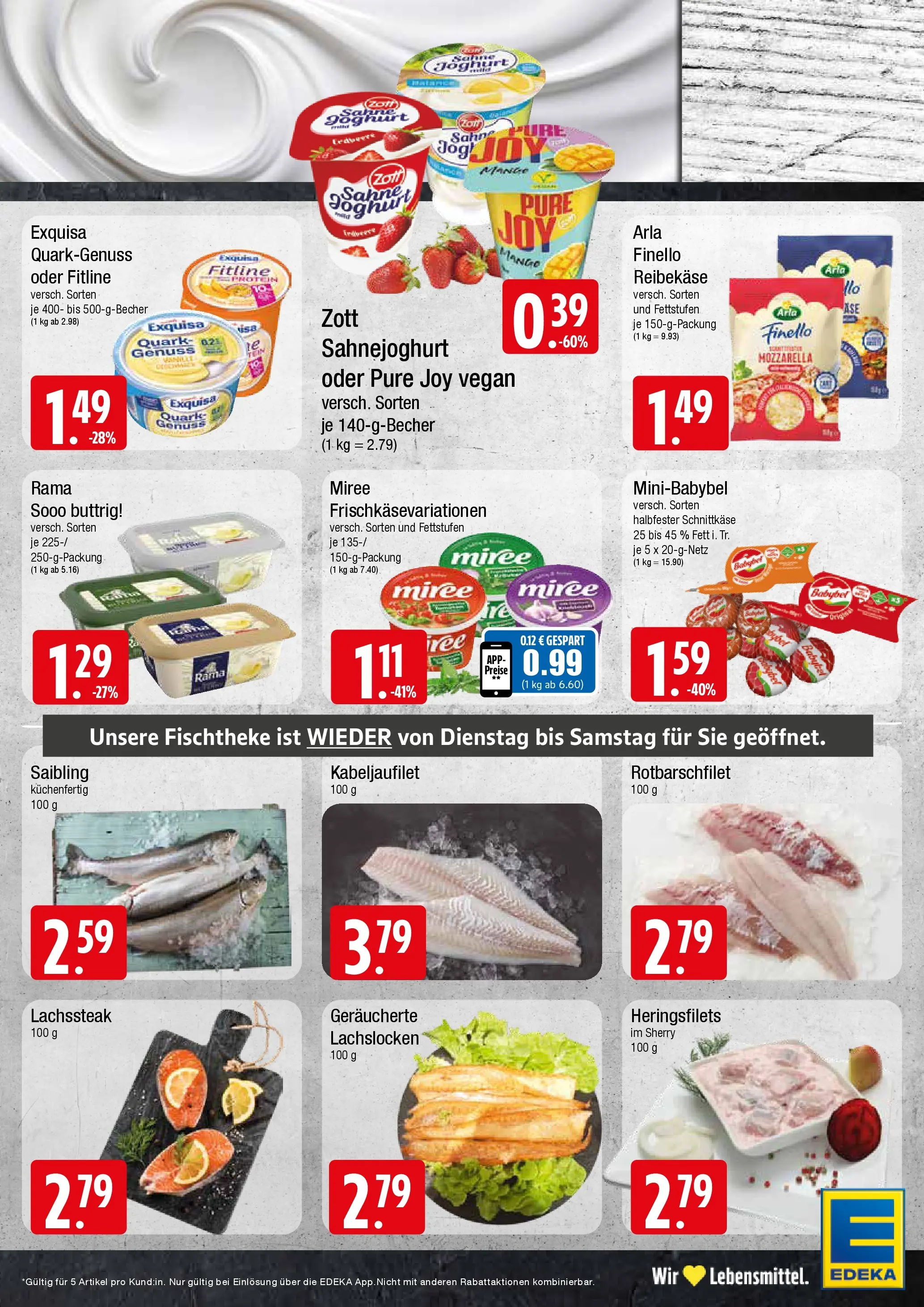 Edeka prospekt Wentorf	 (ab 05.04.2026) » Angebote Online | Seite: 5 | Produkte: Rama, Joghurt, Exquisa, Babybel