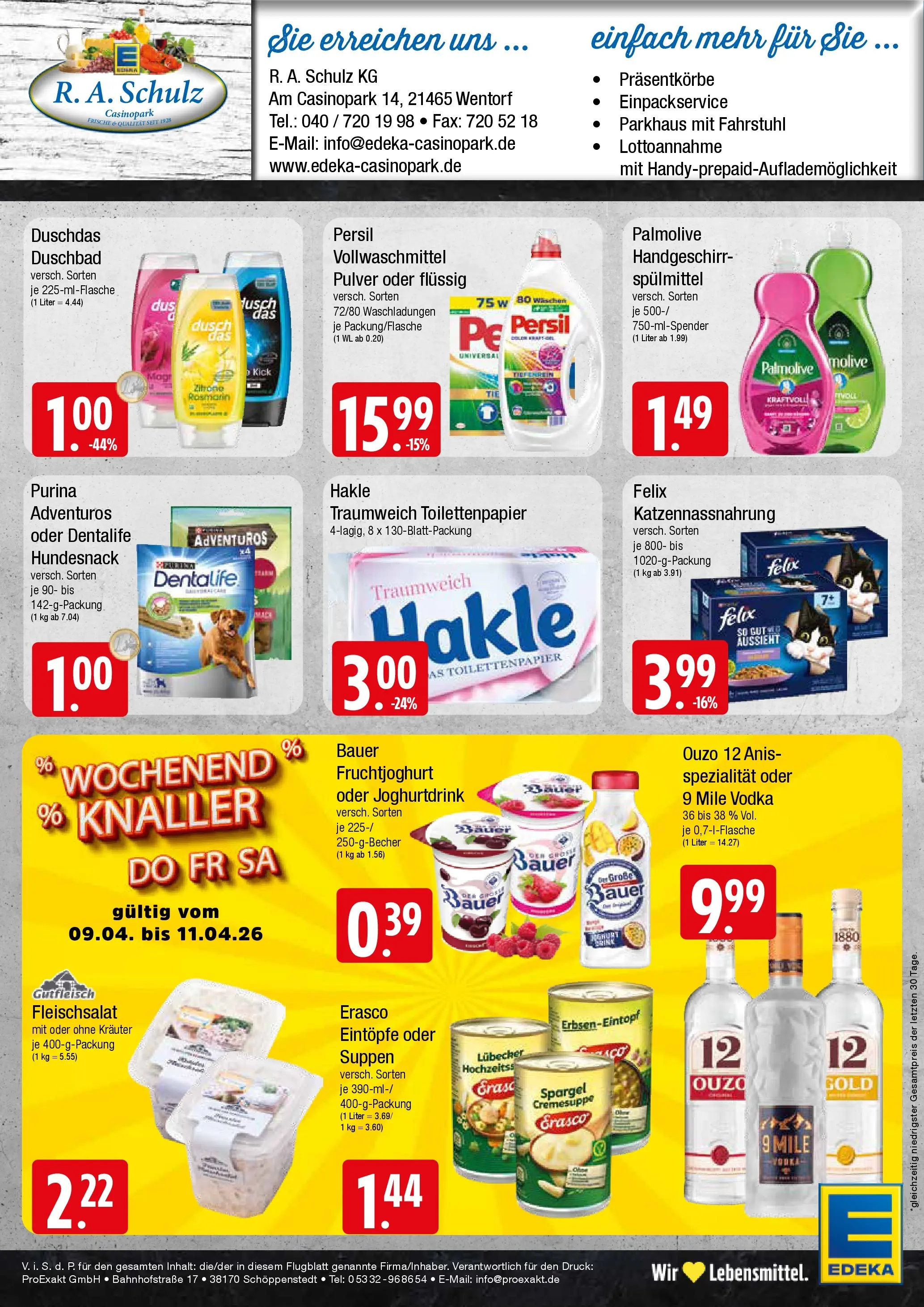 Edeka prospekt Wentorf	 (ab 05.04.2026) » Angebote Online | Seite: 8 | Produkte: Ouzo 12, Erasco, Persil, Toilettenpapier