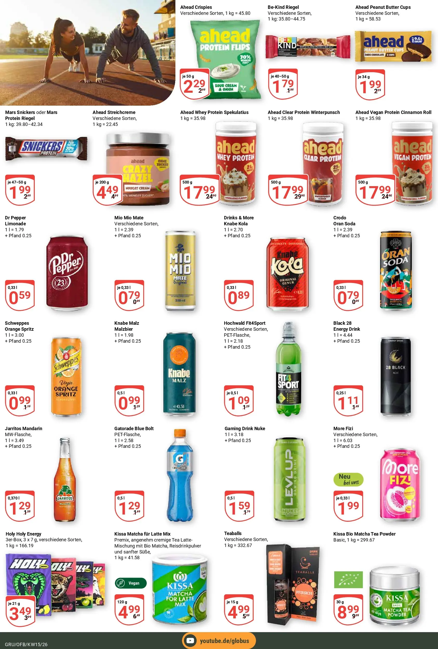 Globus prospekt Grünstadt	 (ab 07.04.2026) » Angebote online | Seite: 15 | Produkte: Energy, Snickers, Mars, Zucker