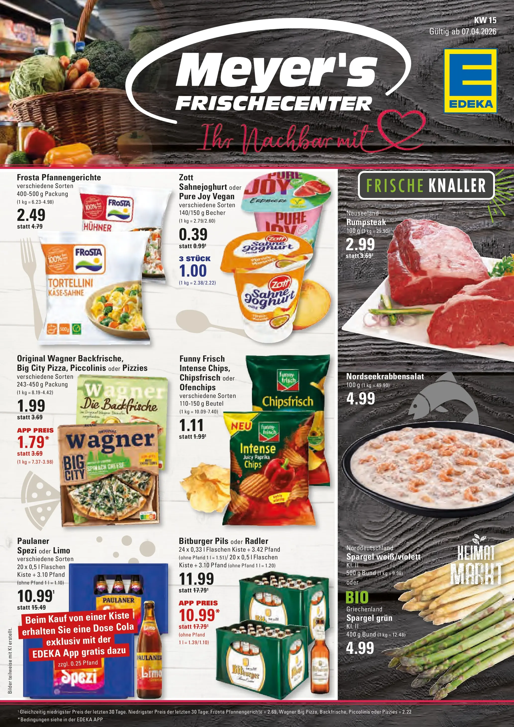 Edeka prospekt Hamburg	 (ab 05.04.2026) » Angebote Online | Seite: 1 | Produkte: Rumpsteak, Spargel, Bilder, Chips