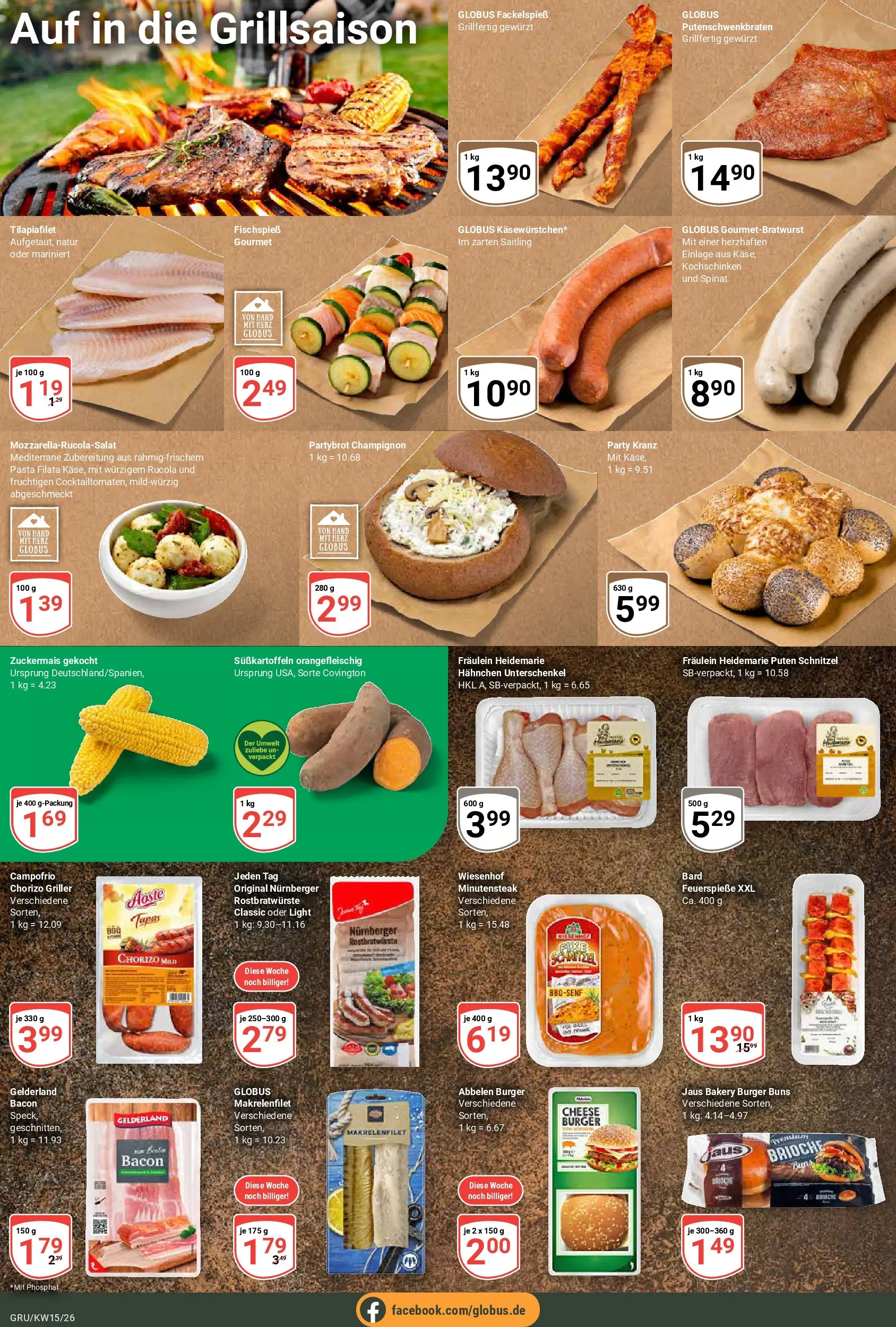 Globus prospekt Grünstadt	 (ab 07.04.2026) » Angebote online | Seite: 21 | Produkte: Hahnchen, Rucola, Burger, Schnitzel