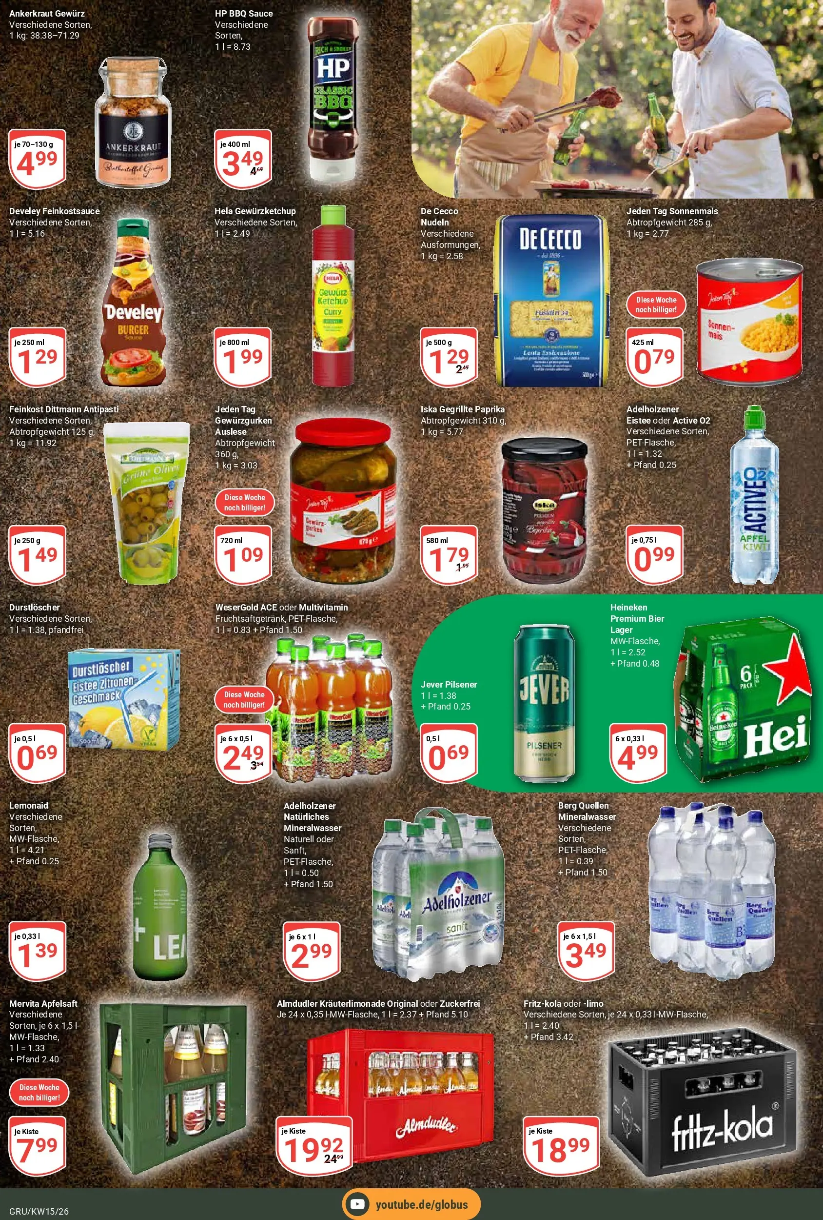 Globus prospekt Grünstadt	 (ab 07.04.2026) » Angebote online | Seite: 23 | Produkte: HP, Durstloscher, Burger, Paprika