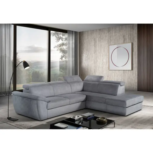 Ecksofa mit Bettfunktion und Bettkasten