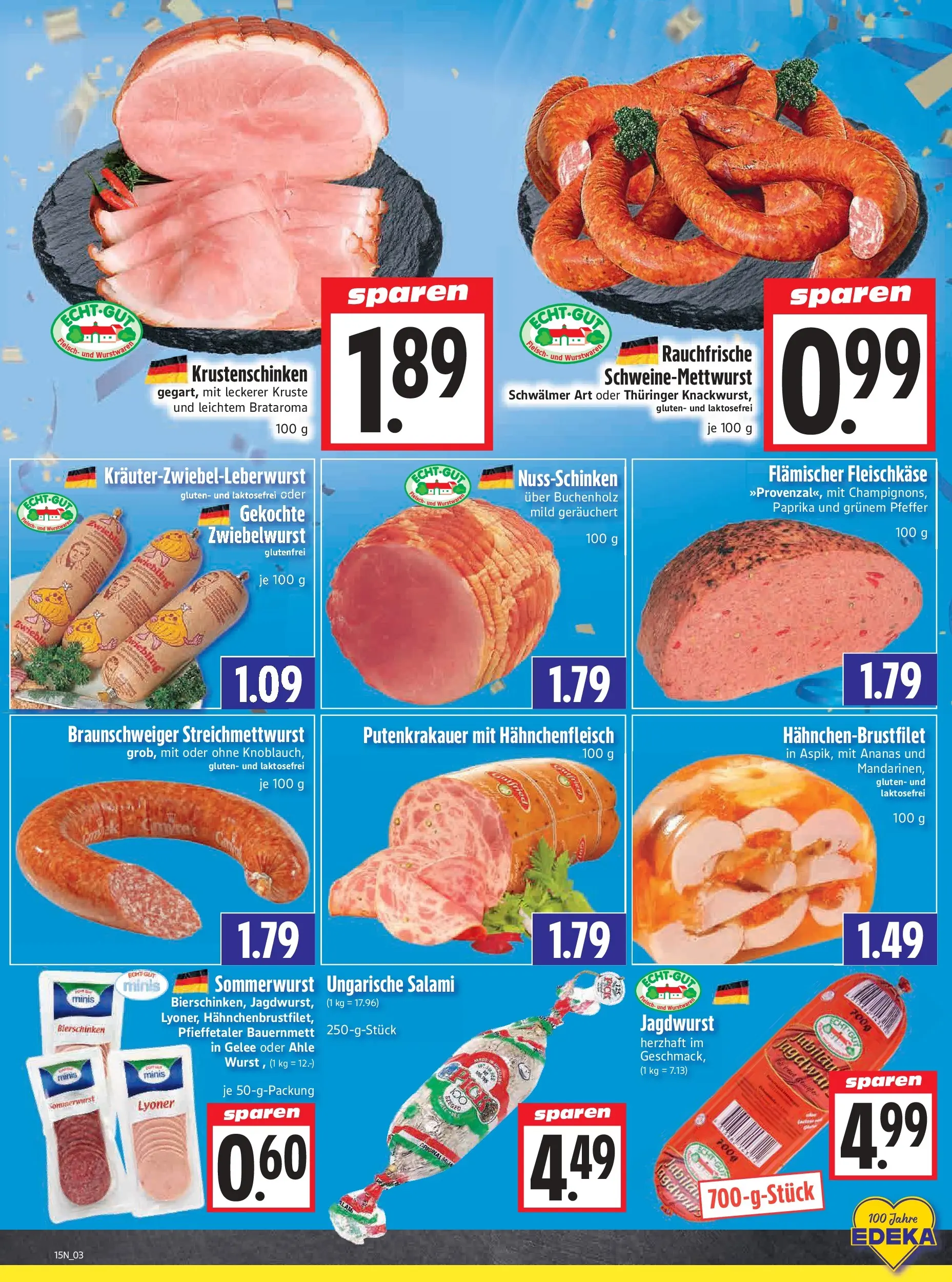 Angebote - Edeka Hahner: Wochenangebote (ab 05.04.2026) zum Blättern | Seite: 5 | Produkte: Ananas, Pfeffer, Salami, Fleisch