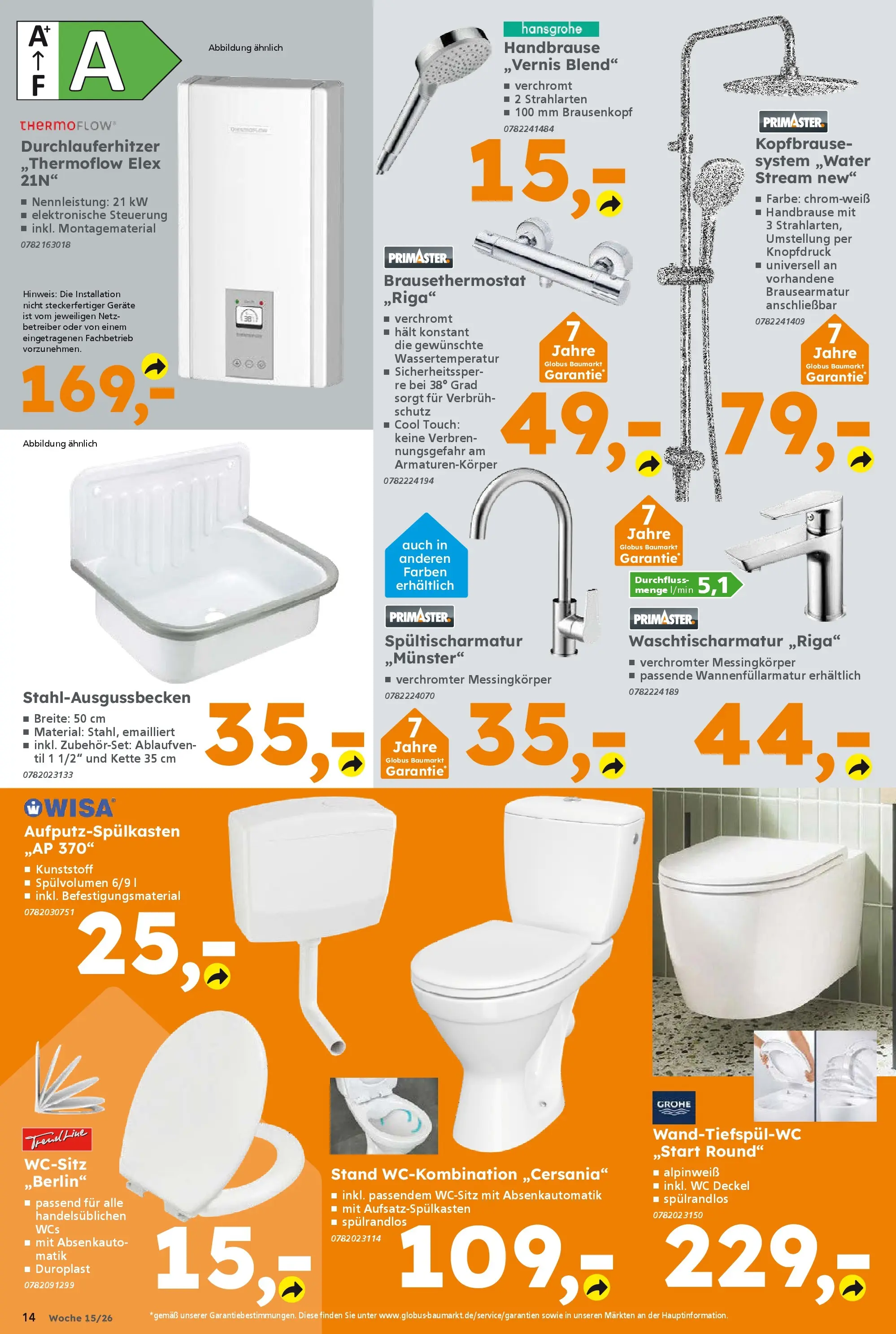 Globus Baumarkt Prospekt Dresden	 (ab 06.04.2026) zum Blättern | Seite: 14
