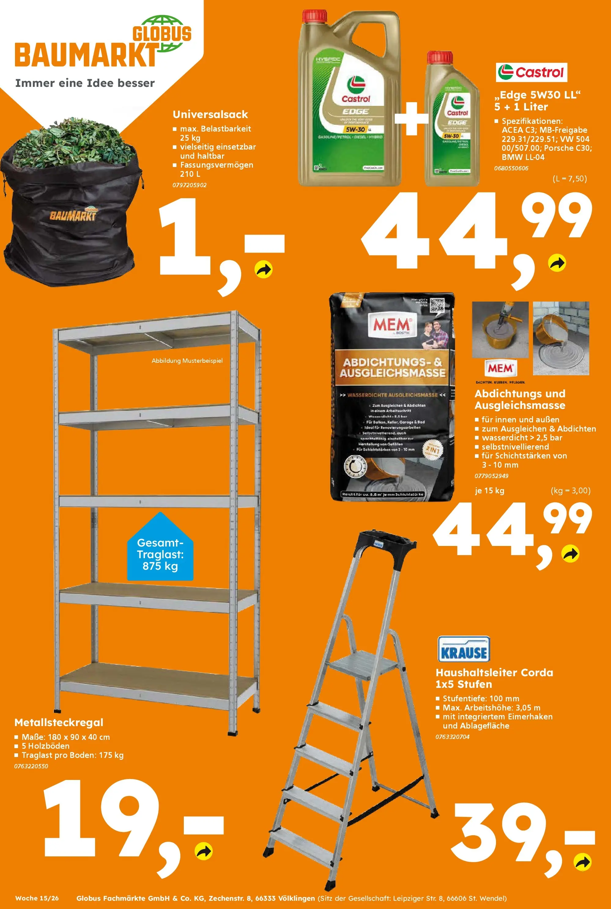 Globus Baumarkt Prospekt Dresden	 (ab 06.04.2026) zum Blättern | Seite: 16 | Produkte: Bad