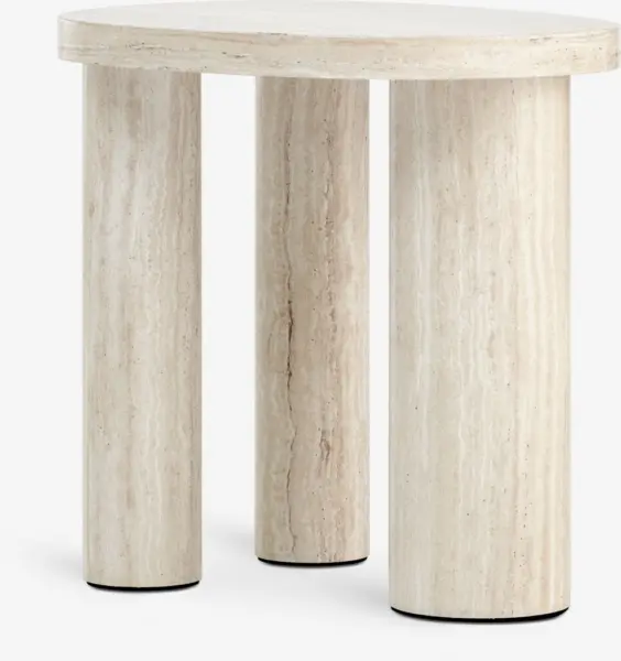 JYSK Măsuță cafea LUNDEBORG 38x50 asp travertin