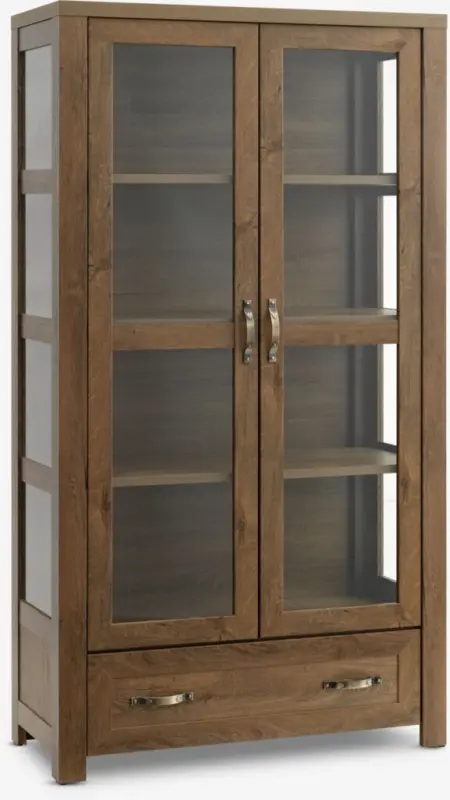 JYSK Vitrină JUNGEN 2 uși 1 sertar stejar sălbatic