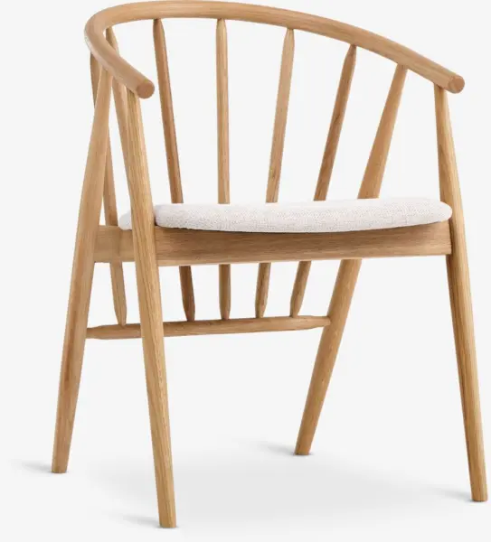 JYSK Scaun LYKSBORG stejar natur/alb