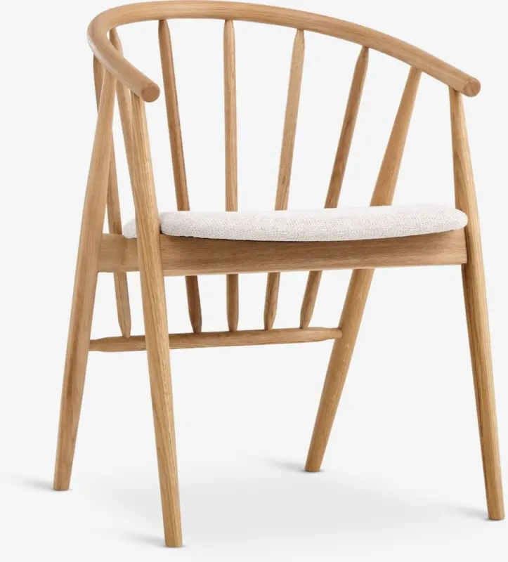 JYSK Scaun LYKSBORG stejar natur/alb