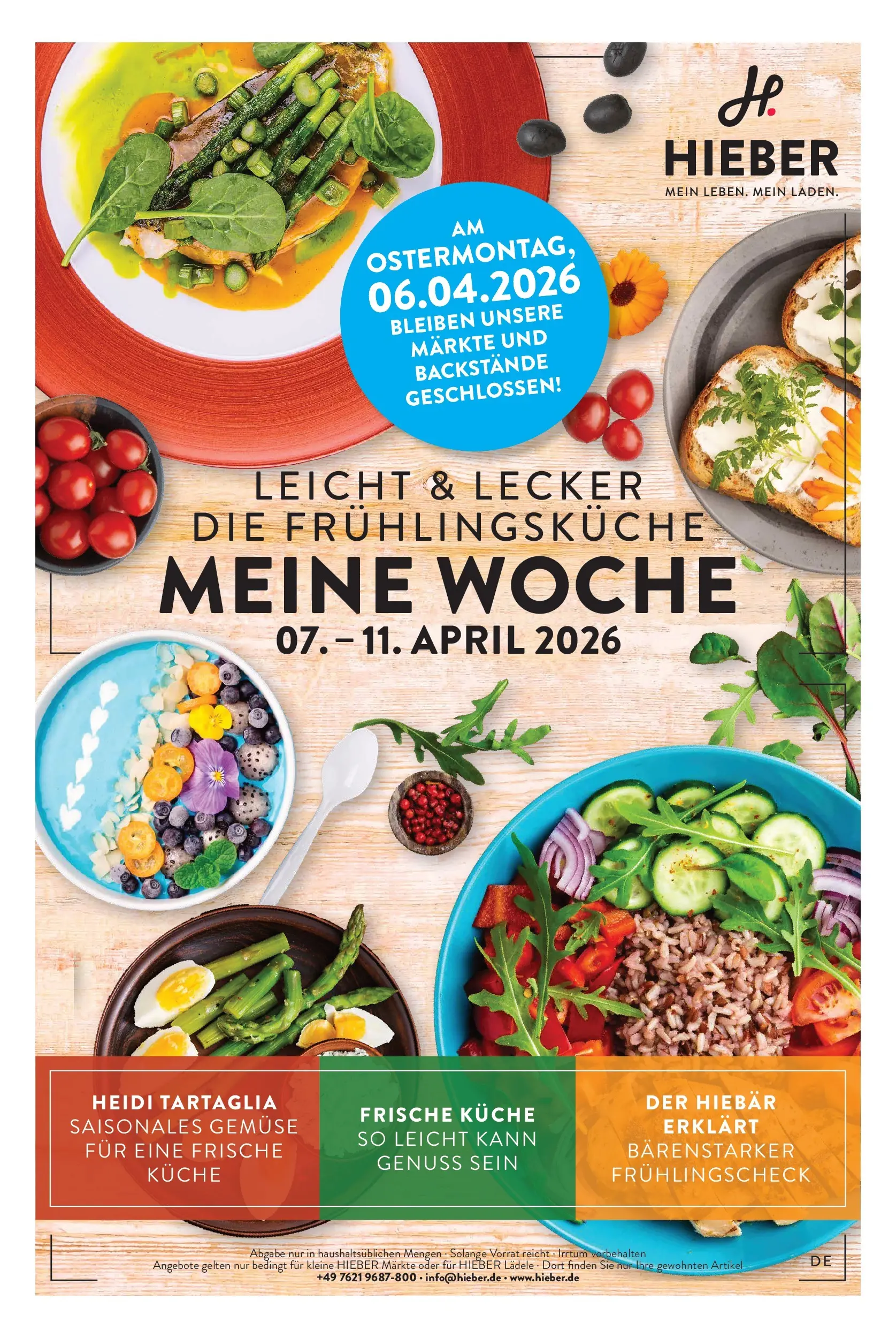 Angebote - Hieber's Frischecenter: Meine Woche (ab 05.04.2026) zum Blättern | Seite: 1 | Produkte: Küche, Gemüse