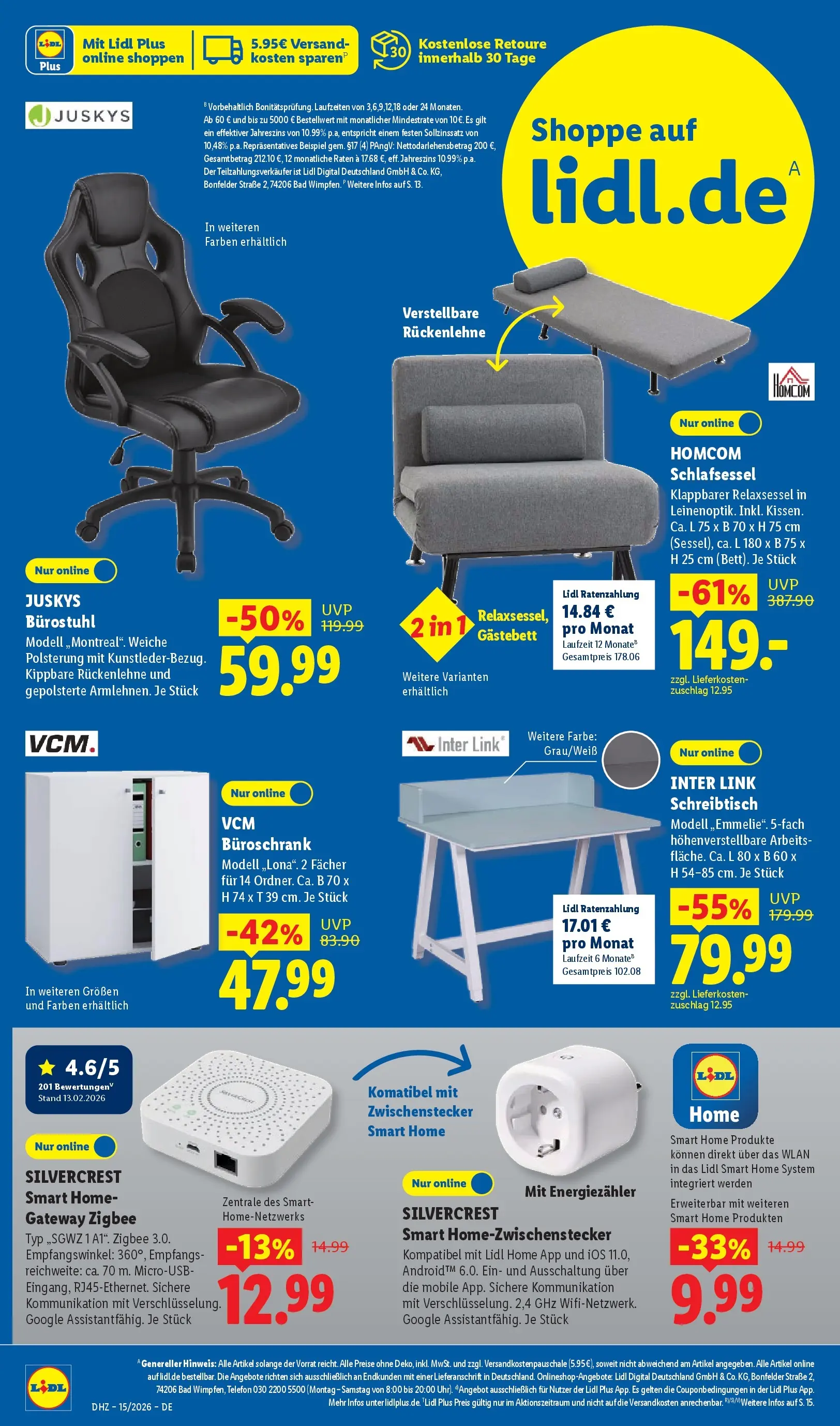 Lidl Prospekt Senftenberg (ab 05.04.2026) zum Blättern » Angebote | Seite: 8 | Produkte: Relaxsessel, Bad, Telefon