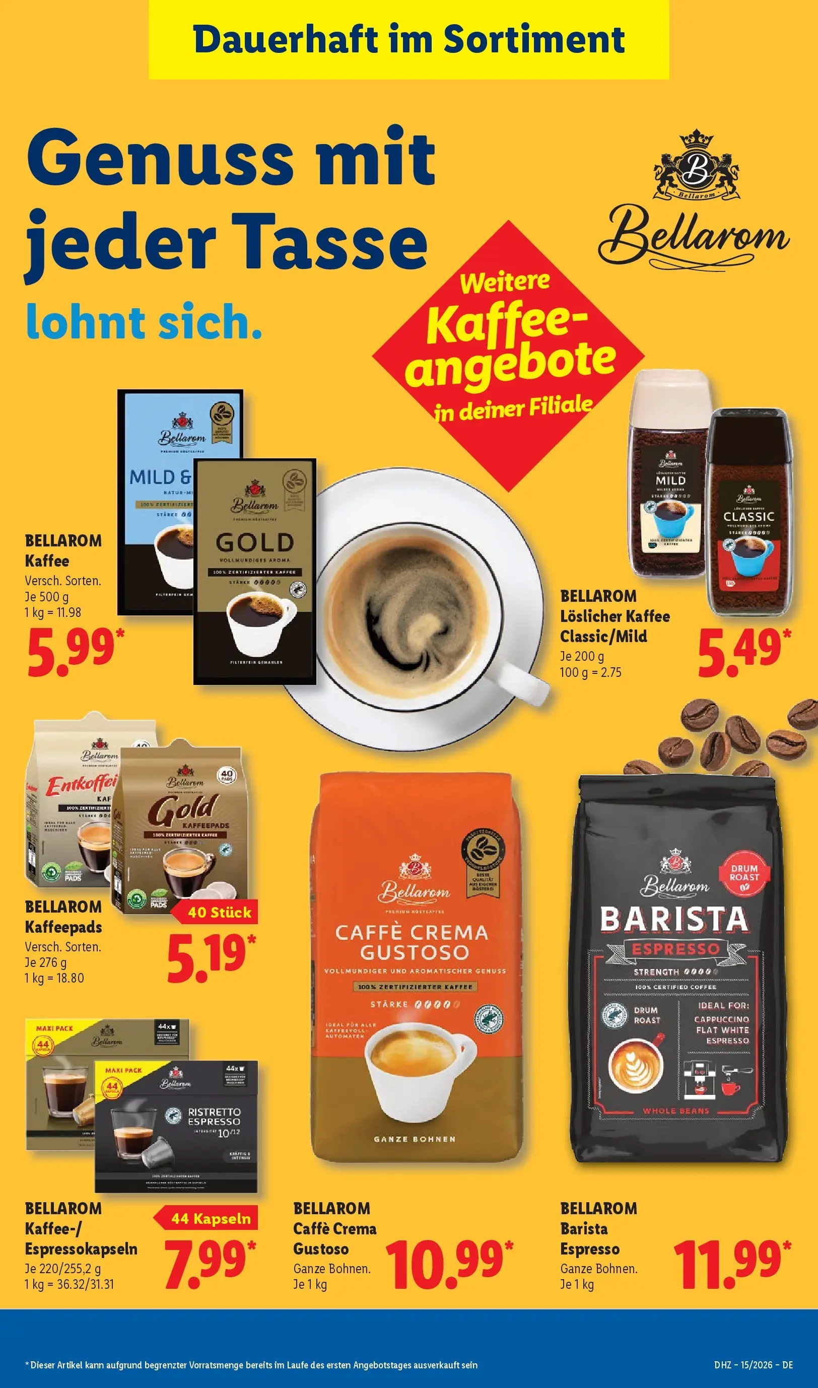 Lidl Prospekt Senftenberg (ab 05.04.2026) zum Blättern » Angebote | Seite: 17 | Produkte: Kaffeepads, Kaffee