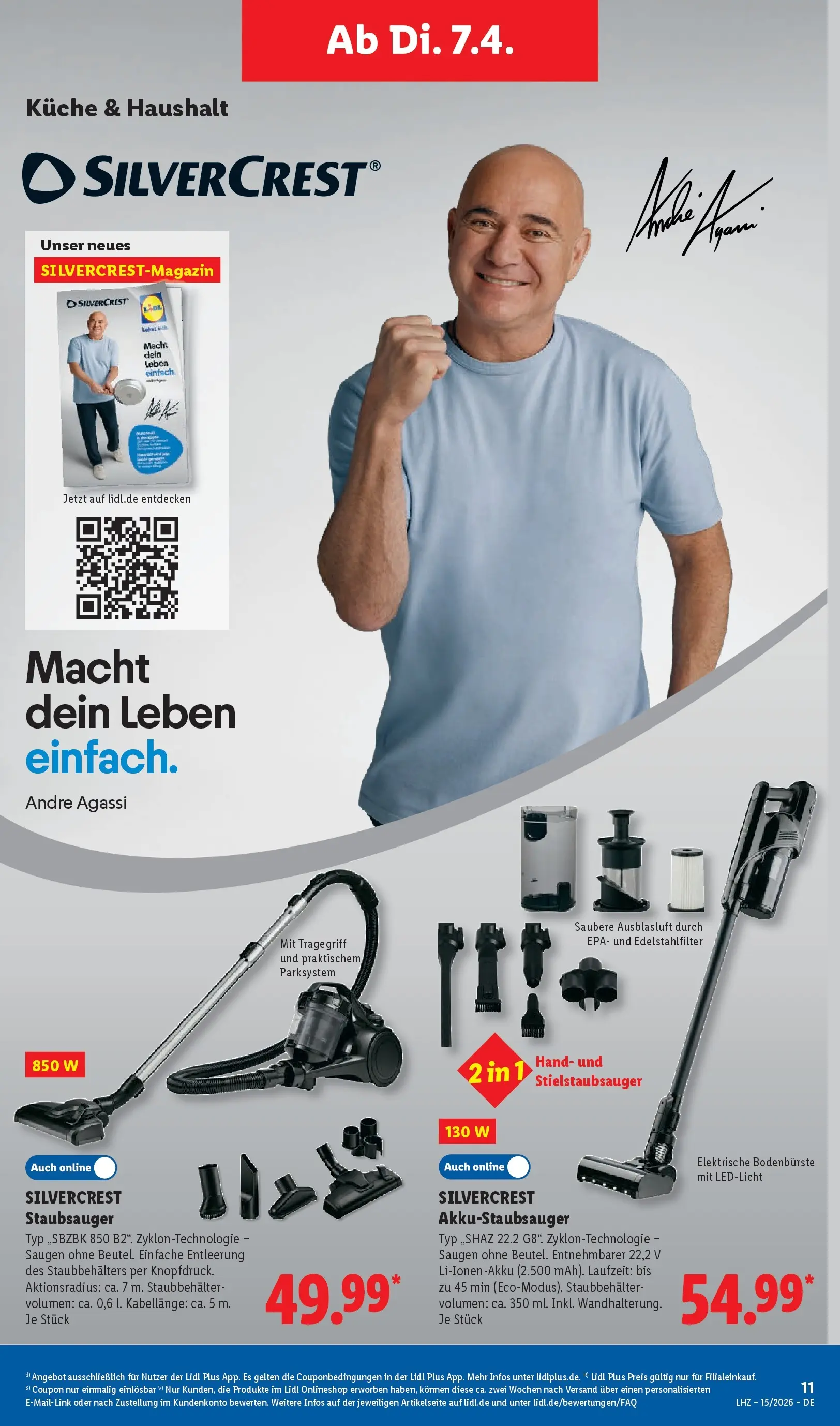 Lidl Prospekt Senftenberg (ab 05.04.2026) zum Blättern » Angebote | Seite: 21 | Produkte: Staubsauger, Küche