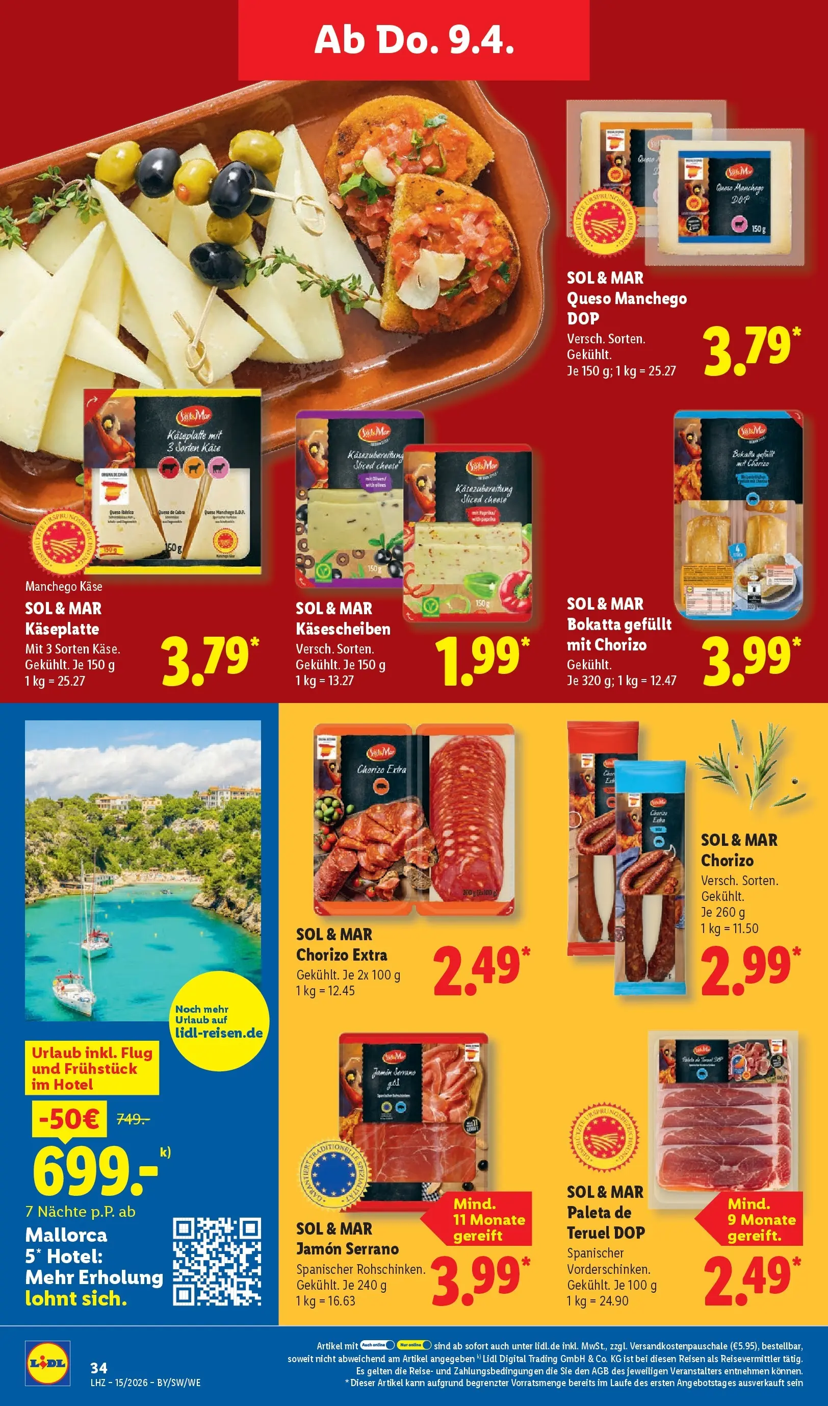Lidl Prospekt Plettenberg (ab 05.04.2026) zum Blättern » Angebote | Seite: 48 | Produkte: Käse, Paprika