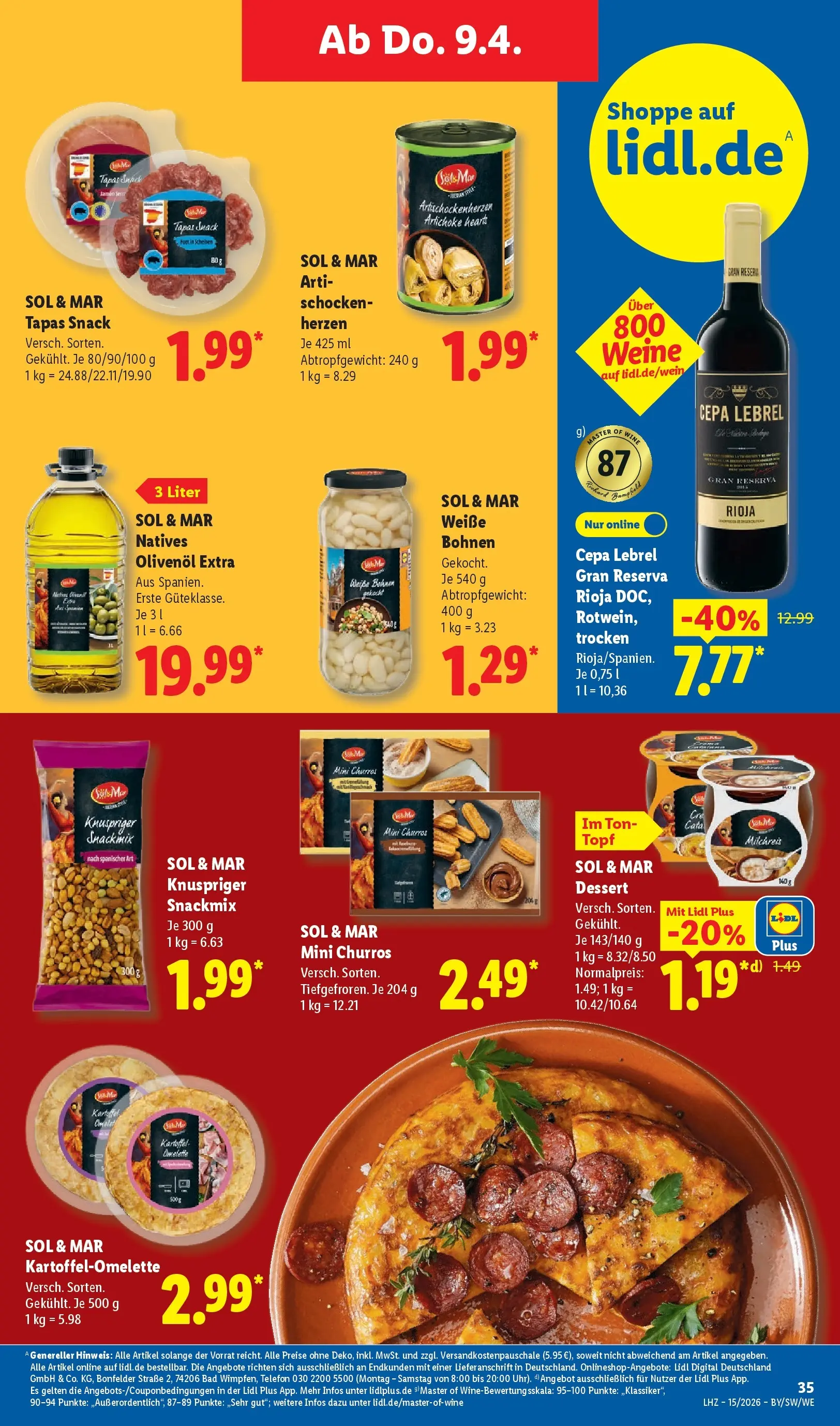 Lidl Prospekt Plettenberg (ab 05.04.2026) zum Blättern » Angebote | Seite: 49 | Produkte: Bad, Olivenol, Telefon