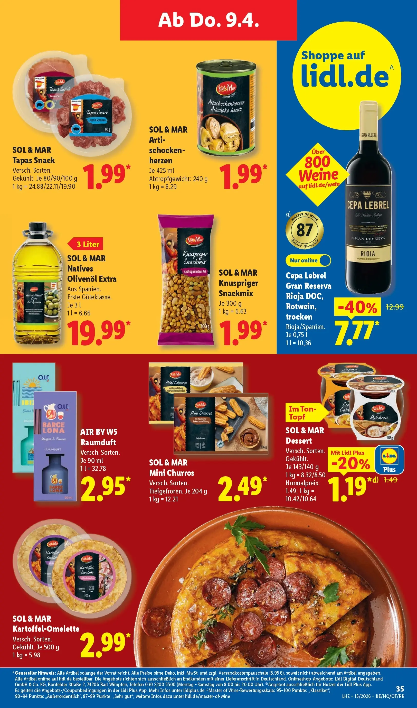 Lidl Prospekt Senftenberg (ab 05.04.2026) zum Blättern » Angebote | Seite: 49 | Produkte: Bad, Olivenol, Telefon