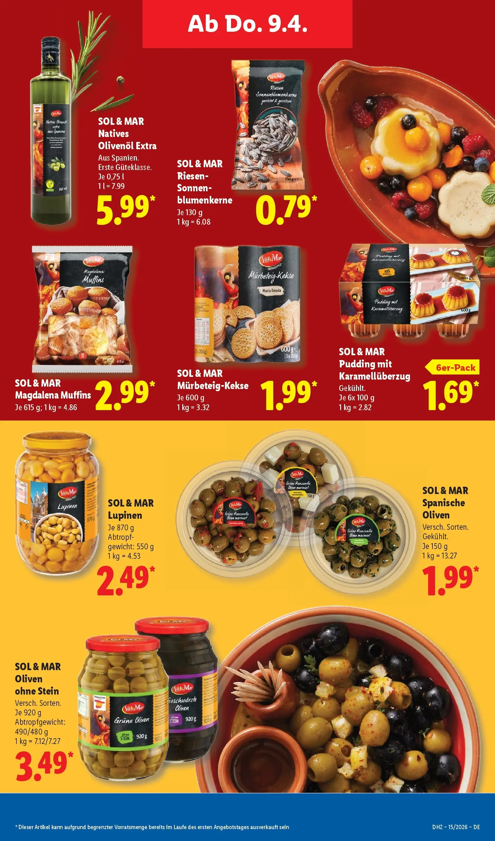 Lidl Prospekt Senftenberg (ab 05.04.2026) zum Blättern » Angebote | Seite: 51 | Produkte: Gewicht, Olivenol, Pudding