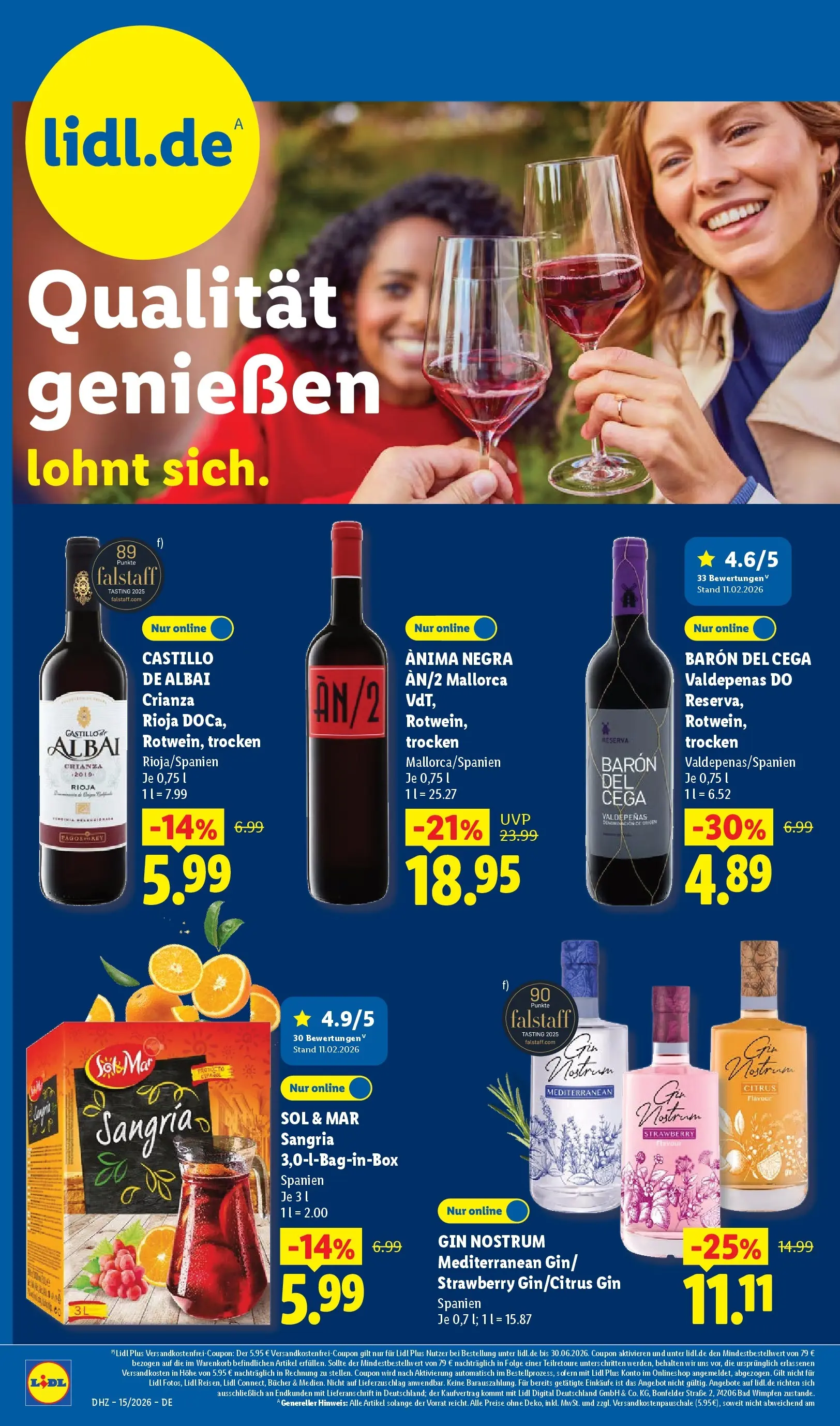 Lidl Prospekt Senftenberg (ab 05.04.2026) zum Blättern » Angebote | Seite: 52 | Produkte: Bad, Gin