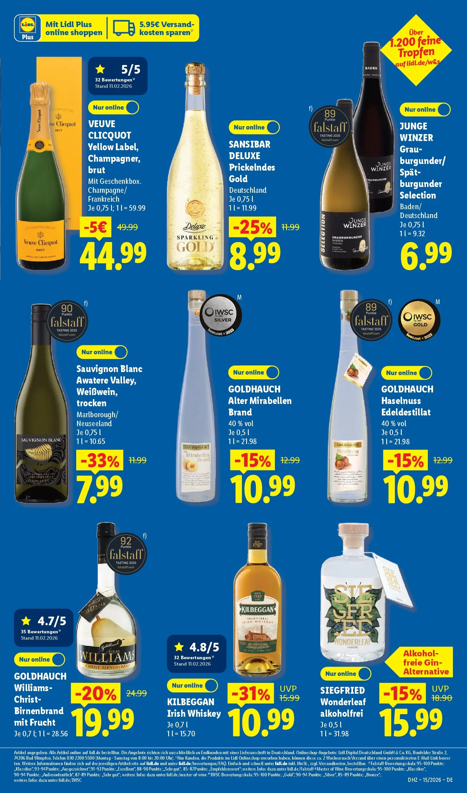 Lidl Prospekt Senftenberg (ab 05.04.2026) zum Blättern » Angebote | Seite: 53 | Produkte: Bad, Gin, Whiskey, Telefon