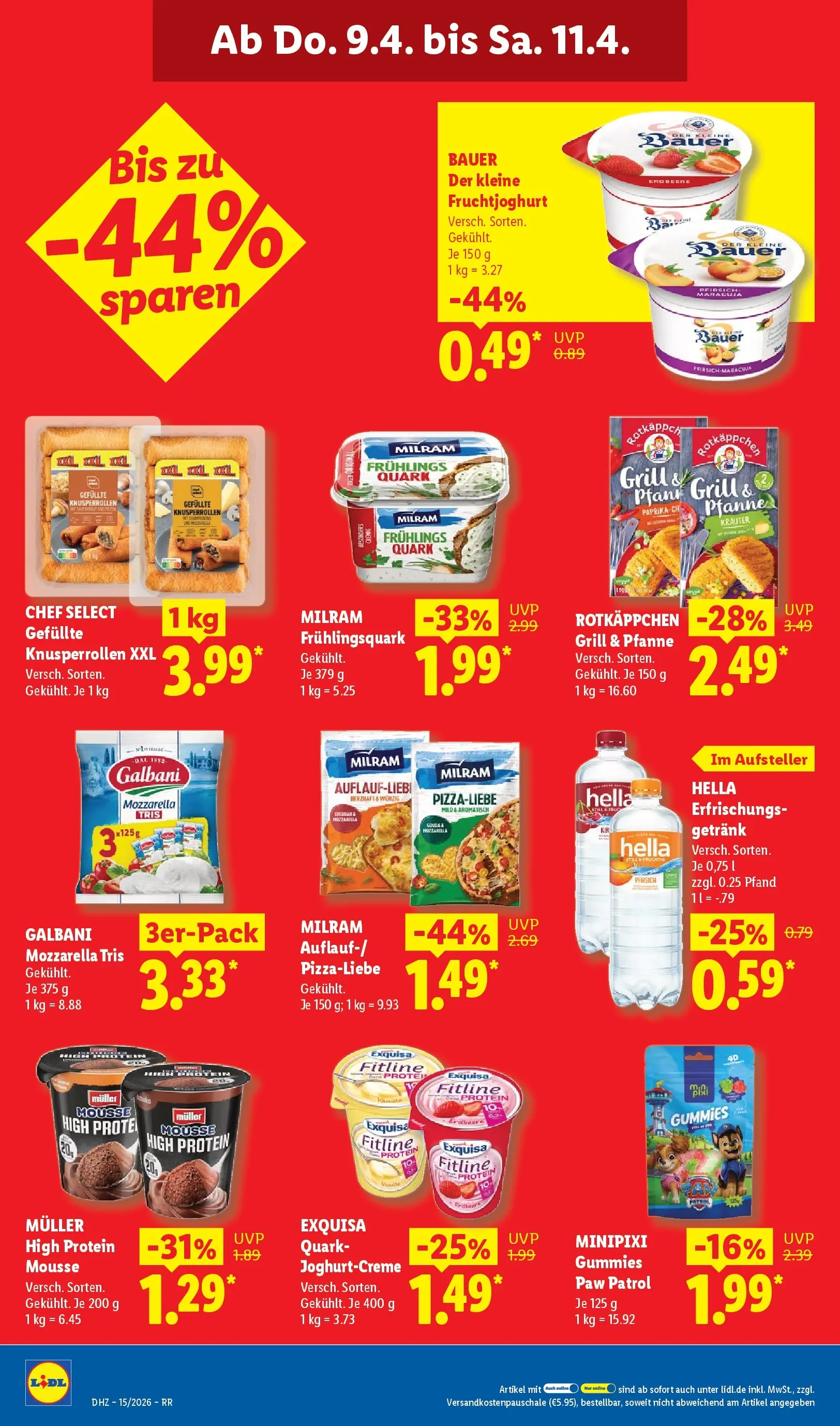 Lidl Prospekt Hagen (ab 05.04.2026) zum Blättern » Angebote | Seite: 58 | Produkte: Grill, Fruchtjoghurt, Milram, Hella