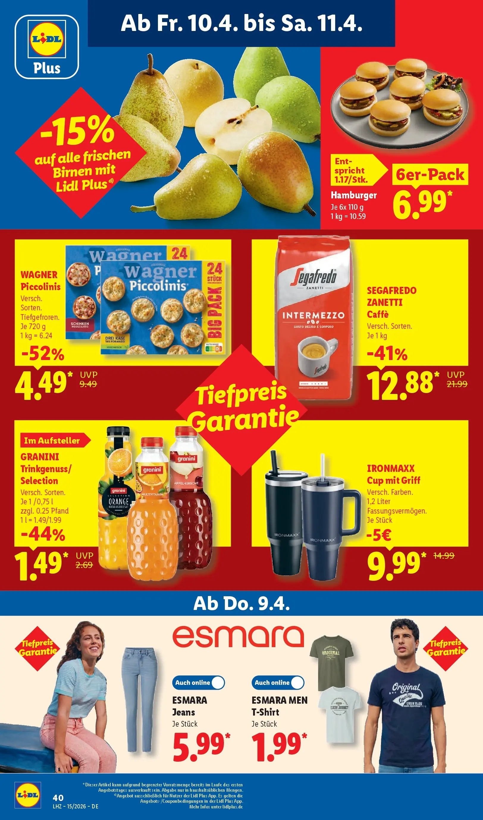 Lidl Prospekt Senftenberg (ab 05.04.2026) zum Blättern » Angebote | Seite: 60 | Produkte: Maggi, Piccolinis, Schinken, Segafredo