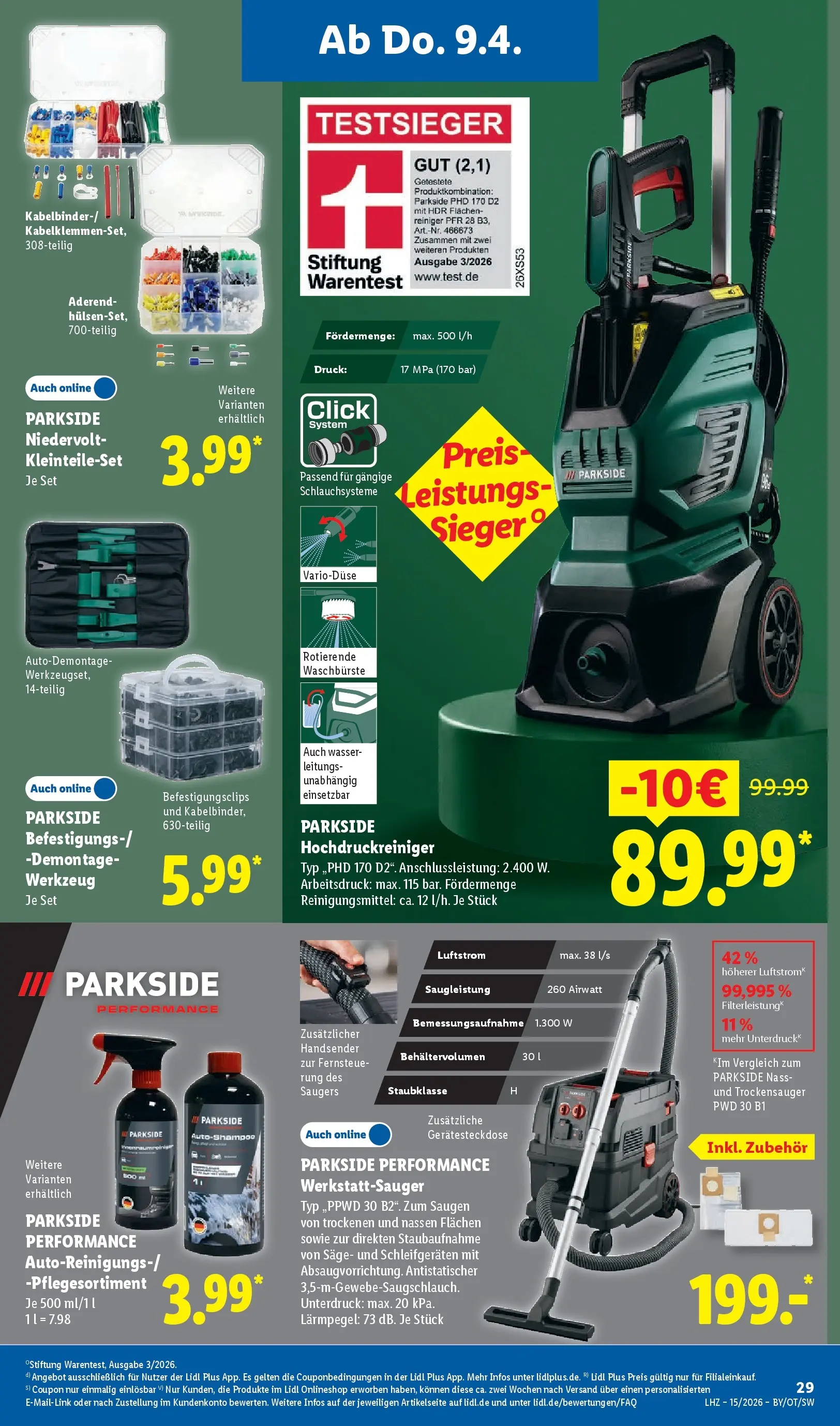 Lidl Prospekt Senftenberg (ab 05.04.2026) zum Blättern » Angebote | Seite: 43 | Produkte: Wasser, Hochdruckreiniger