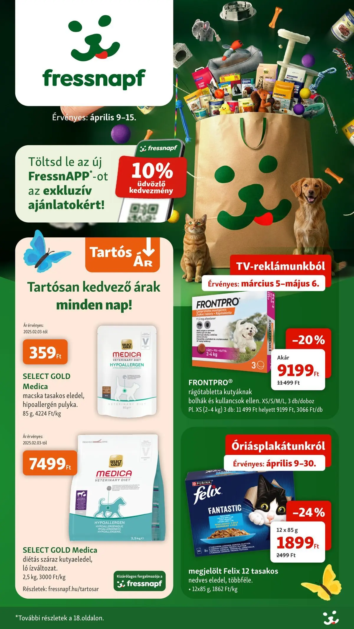 Fressnapf - Fressnapf újság érvényessége 2026.04.15-ig - 2026.04.05. -tól/töl > akció, lapozható szórólap 🛍️ | Oldal: 1