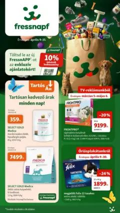 Fressnapf - Fressnapf újság érvényessége 2026.04.15-ig - amely érvényes a következő dátumtól: 05.04.2026