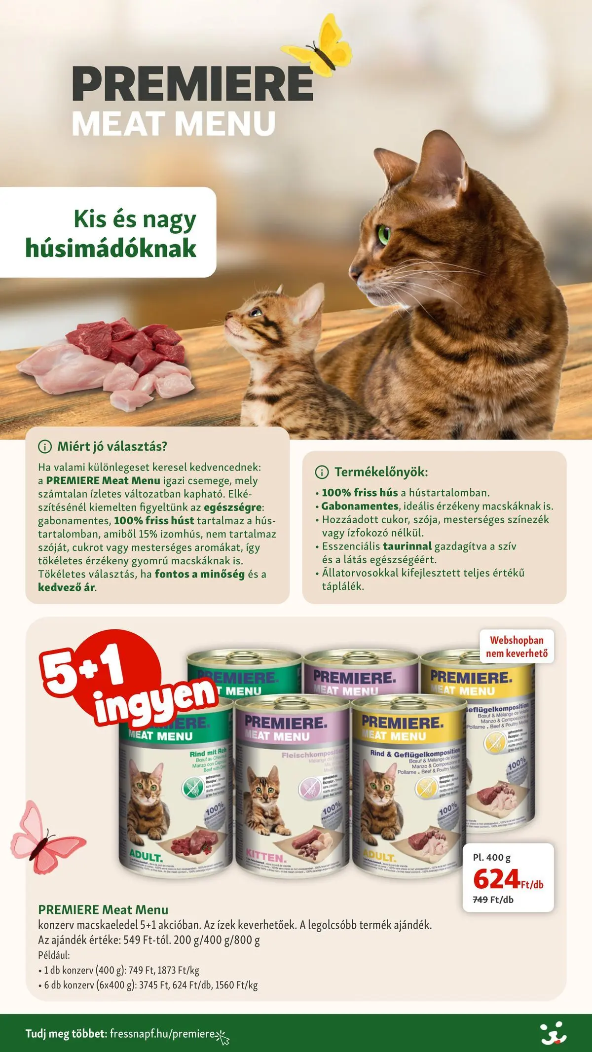 Fressnapf - Fressnapf újság érvényessége 2026.04.15-ig - 2026.04.05. -tól/töl > akció, lapozható szórólap 🛍️ | Oldal: 7 | Termékek: Hús, Macskaeledel