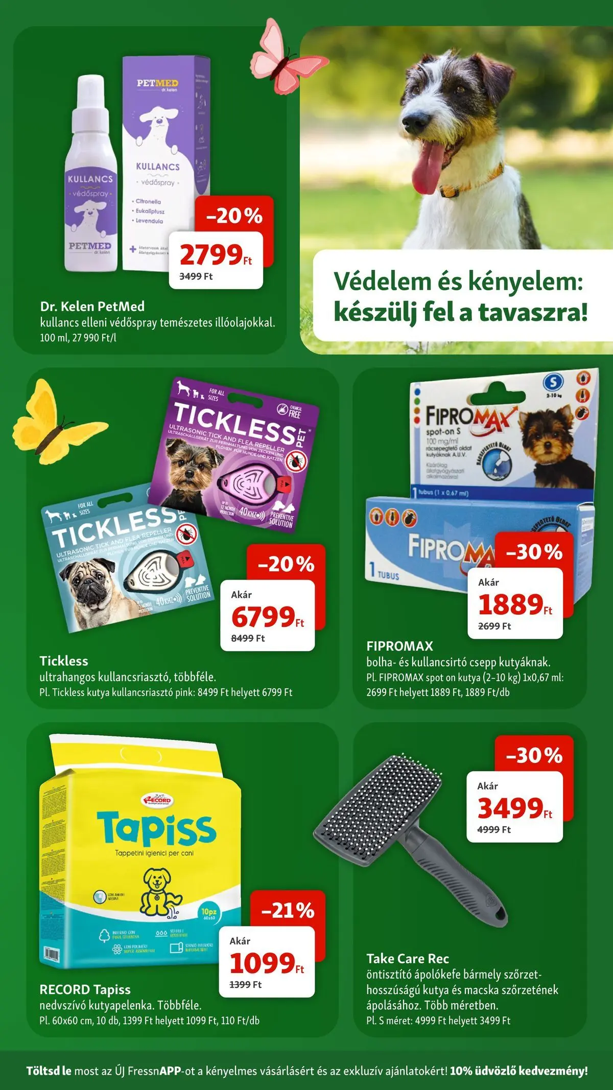 Fressnapf - Fressnapf újság érvényessége 2026.04.15-ig - 2026.04.05. -tól/töl > akció, lapozható szórólap 🛍️ | Oldal: 13 | Termékek: Kullancsriasztó, Levendula