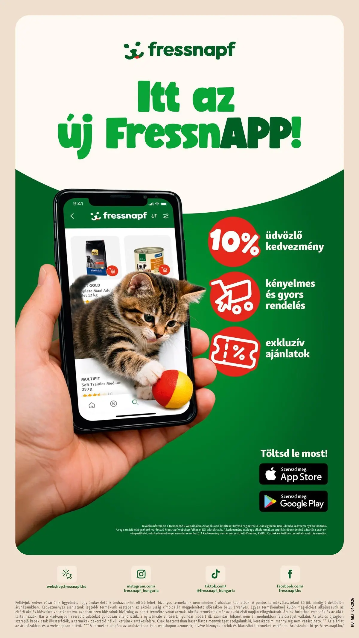 Fressnapf - Fressnapf újság érvényessége 2026.04.15-ig - 2026.04.05. -tól/töl > akció, lapozható szórólap 🛍️ | Oldal: 18 | Termékek: Dekoráció