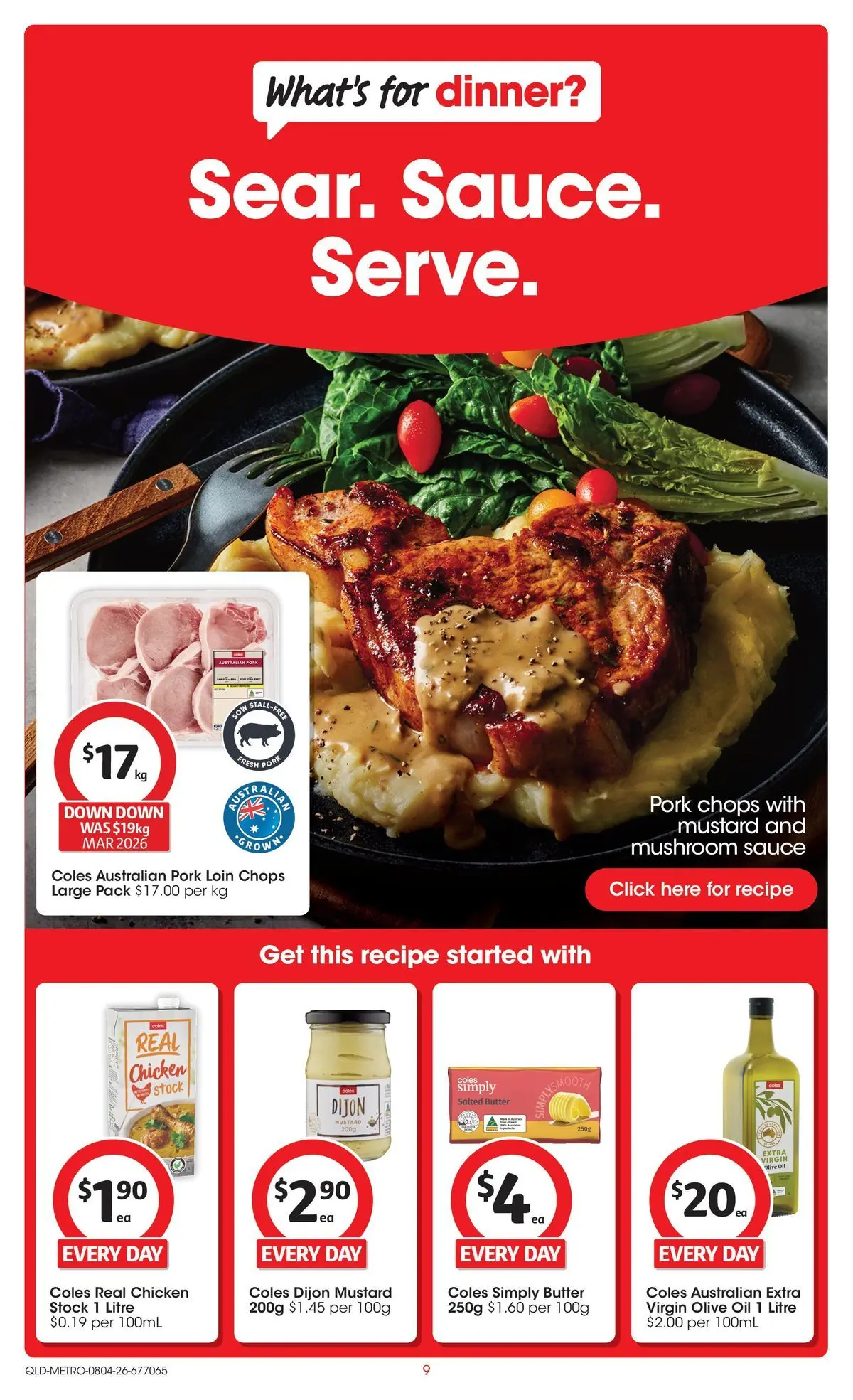 ﻿Coles catalogue valid from 08/04/2026 > Online Australia | Page: 9 | Products: Butter, Mustard, Olive oil, Sauce