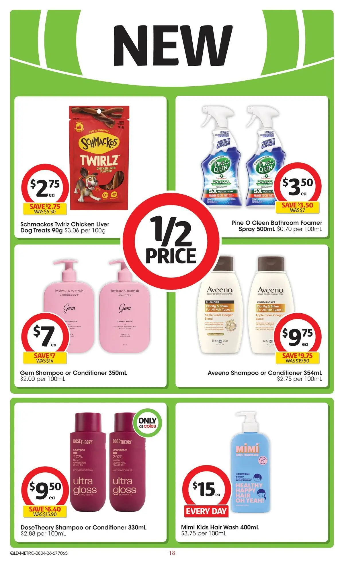 ﻿Coles catalogue valid from 08/04/2026 > Online Australia | Page: 18 | Products: Gem, Chicken, Vinegar, Bathroom