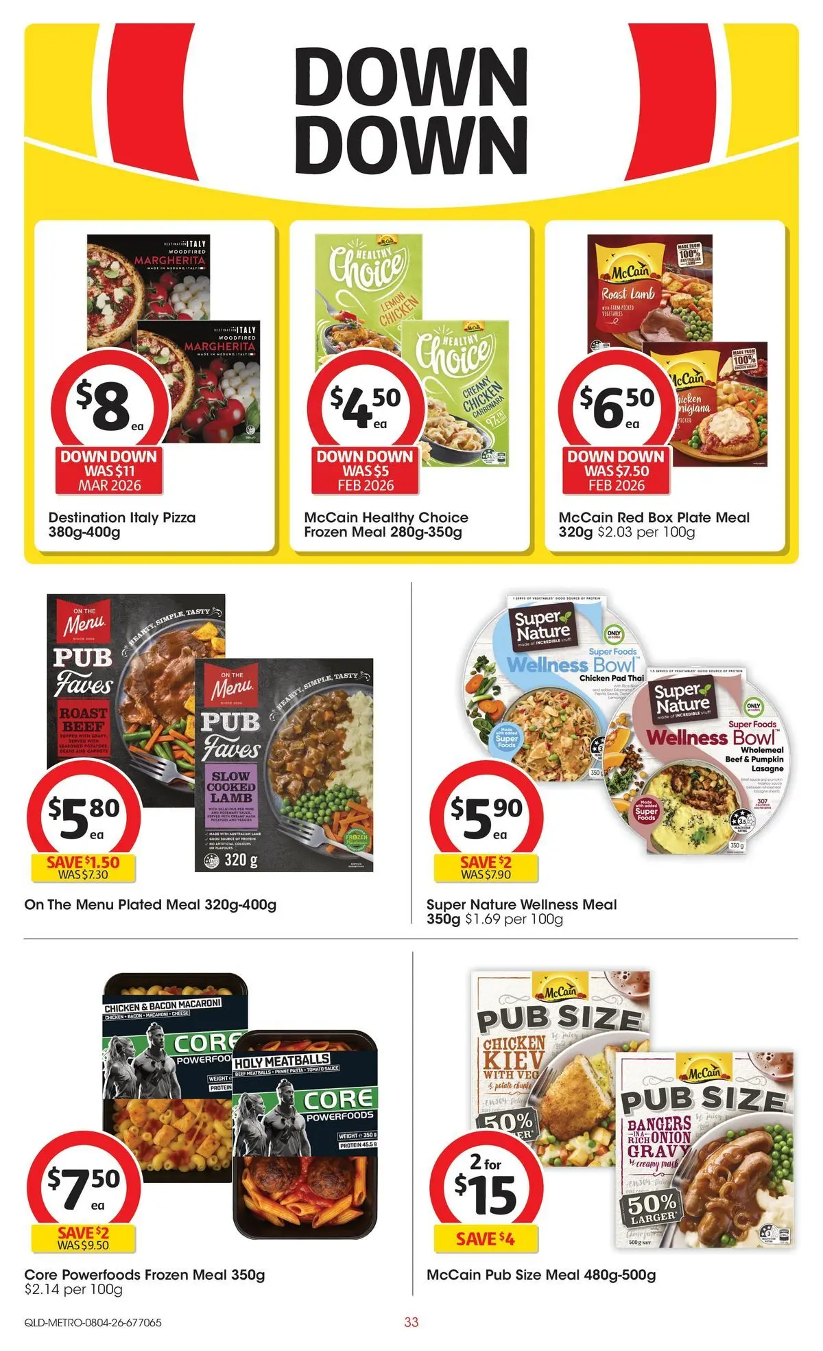 ﻿Coles catalogue valid from 08/04/2026 > Online Australia | Page: 33 | Products: Bacon, Chicken, Lamb, Pasta