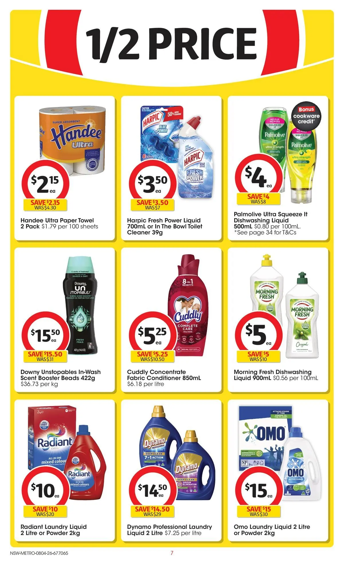 Deals - Coles Catalogue - 8th April - 07/04/2026 > weekly / monthly specials | Page: 7 | Products: Powder, Cleaner, Conditioner, Cookware