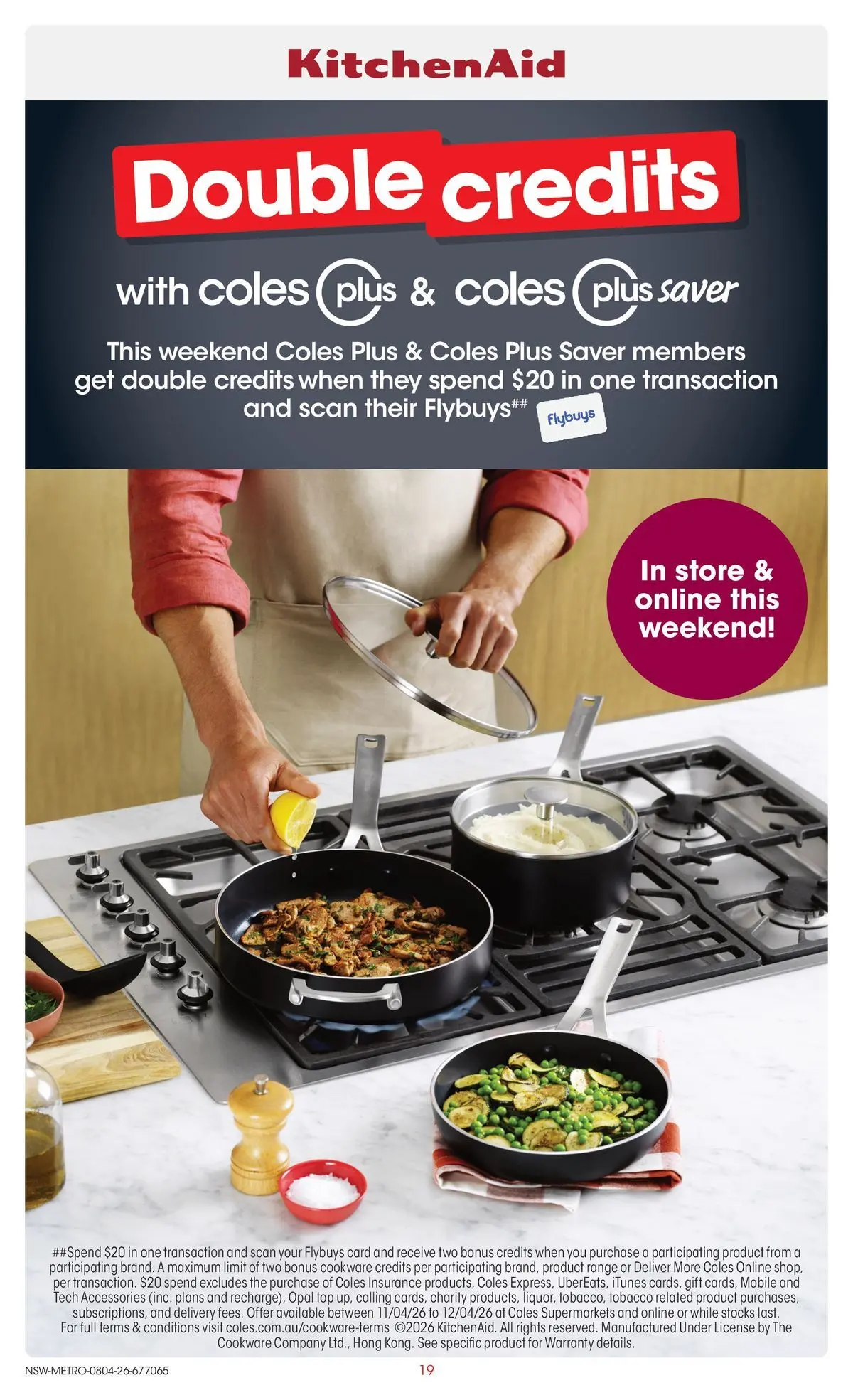 Deals - Coles Catalogue - 8th April - 07/04/2026 > weekly / monthly specials | Page: 19 | Products: Cookware, Opal, Accessories, Mobile
