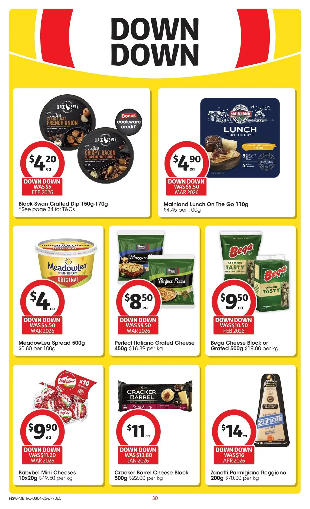 Deals - Coles Catalogue - 8th April - 07/04/2026 > weekly / monthly specials | Page: 30 | Products: Bacon, Cheese, Cookware, Bag