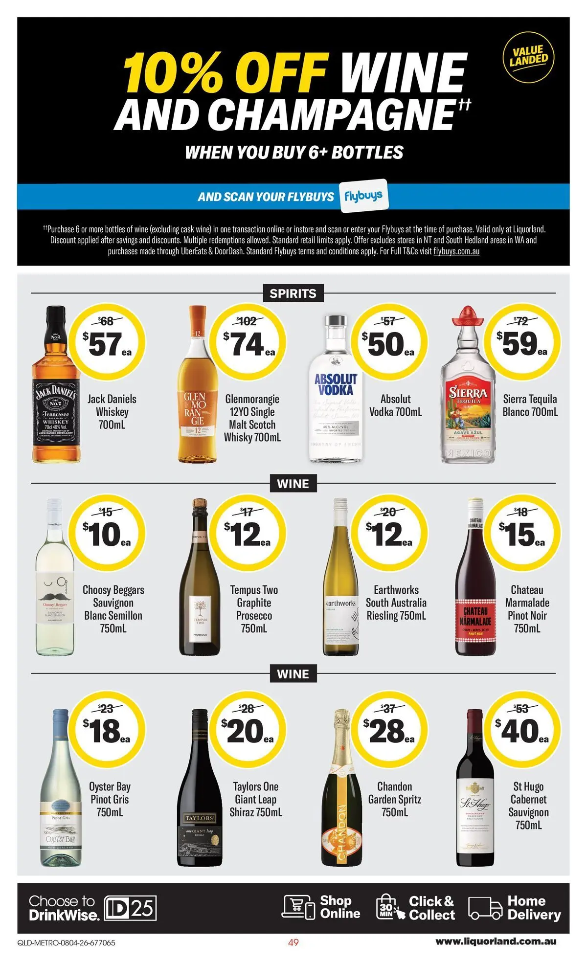 ﻿Coles catalogue valid from 08/04/2026 > Online Australia | Page: 49 | Products: Wine, Vodka, Whiskey, Scotch