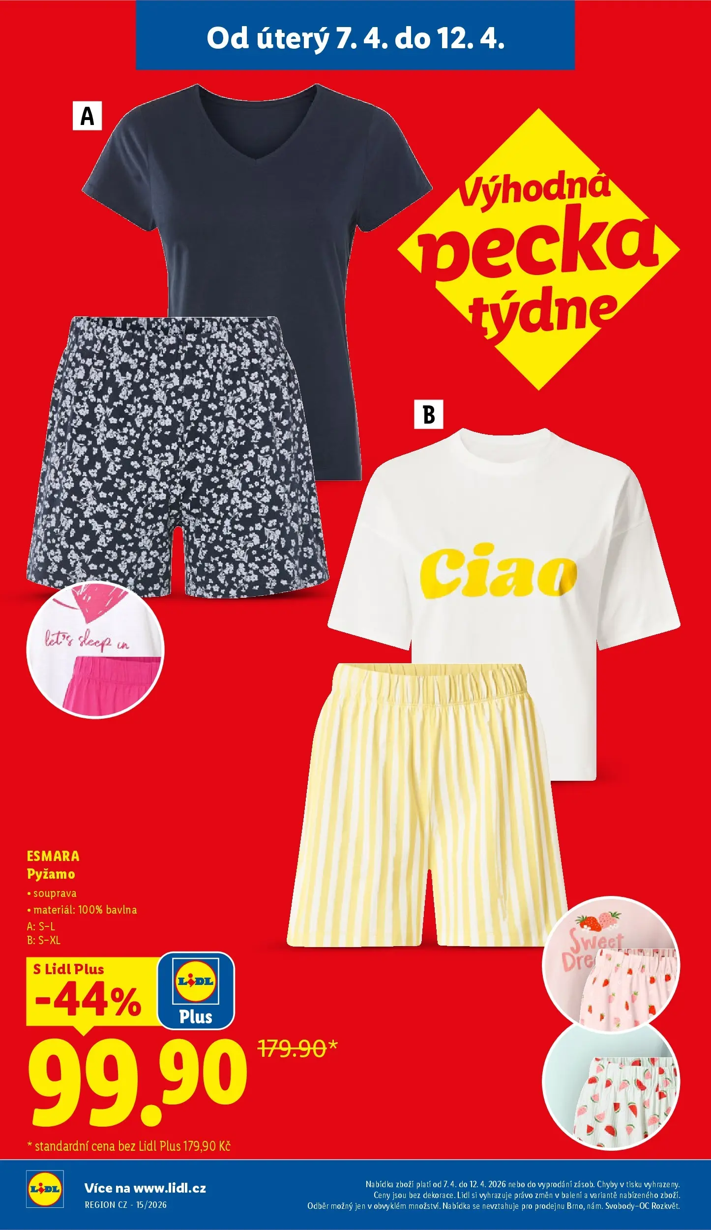Lidl leták od 06.04.2026 - Nový akční leták | Strana: 6 | Produkty: Pyžamo