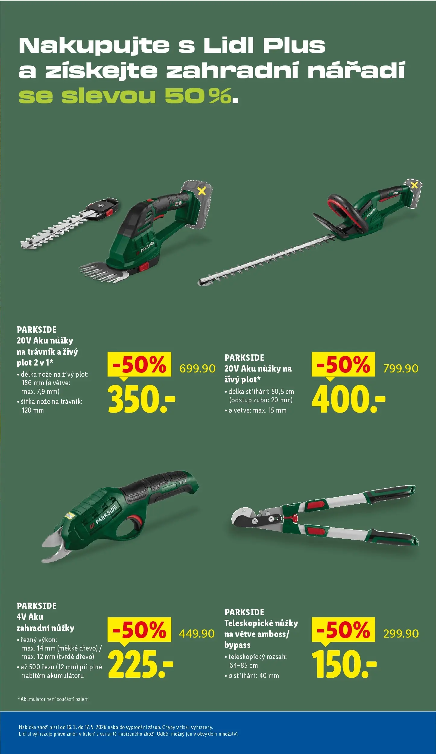 Lidl leták od 06.04.2026 - Nový akční leták | Strana: 33 | Produkty: Nůžky, Nože, Zahradní nůžky, Nářadí
