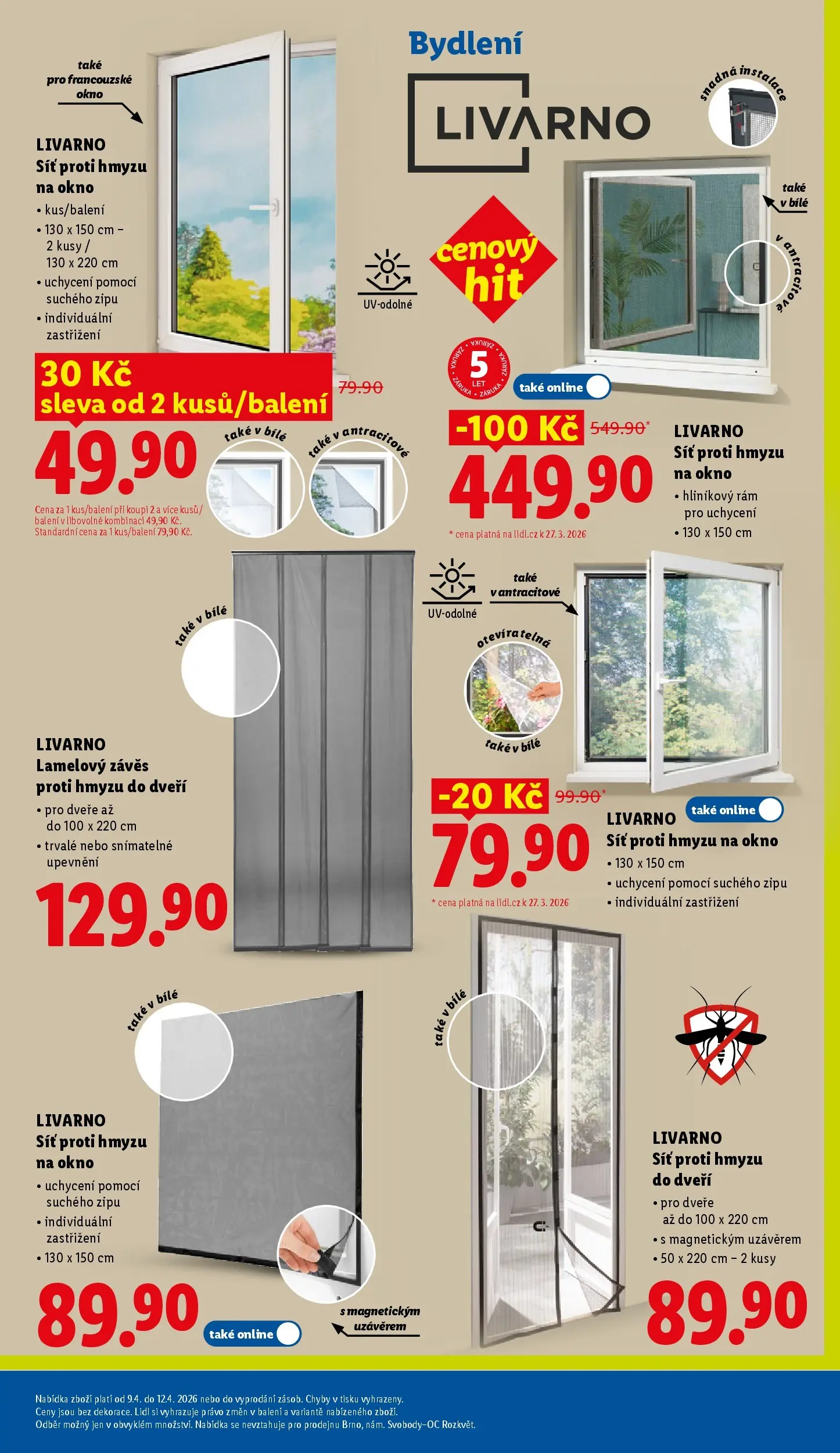 Lidl leták od 06.04.2026 - Nový akční leták | Strana: 11 | Produkty: Závěs, Síť, Síť proti hmyzu