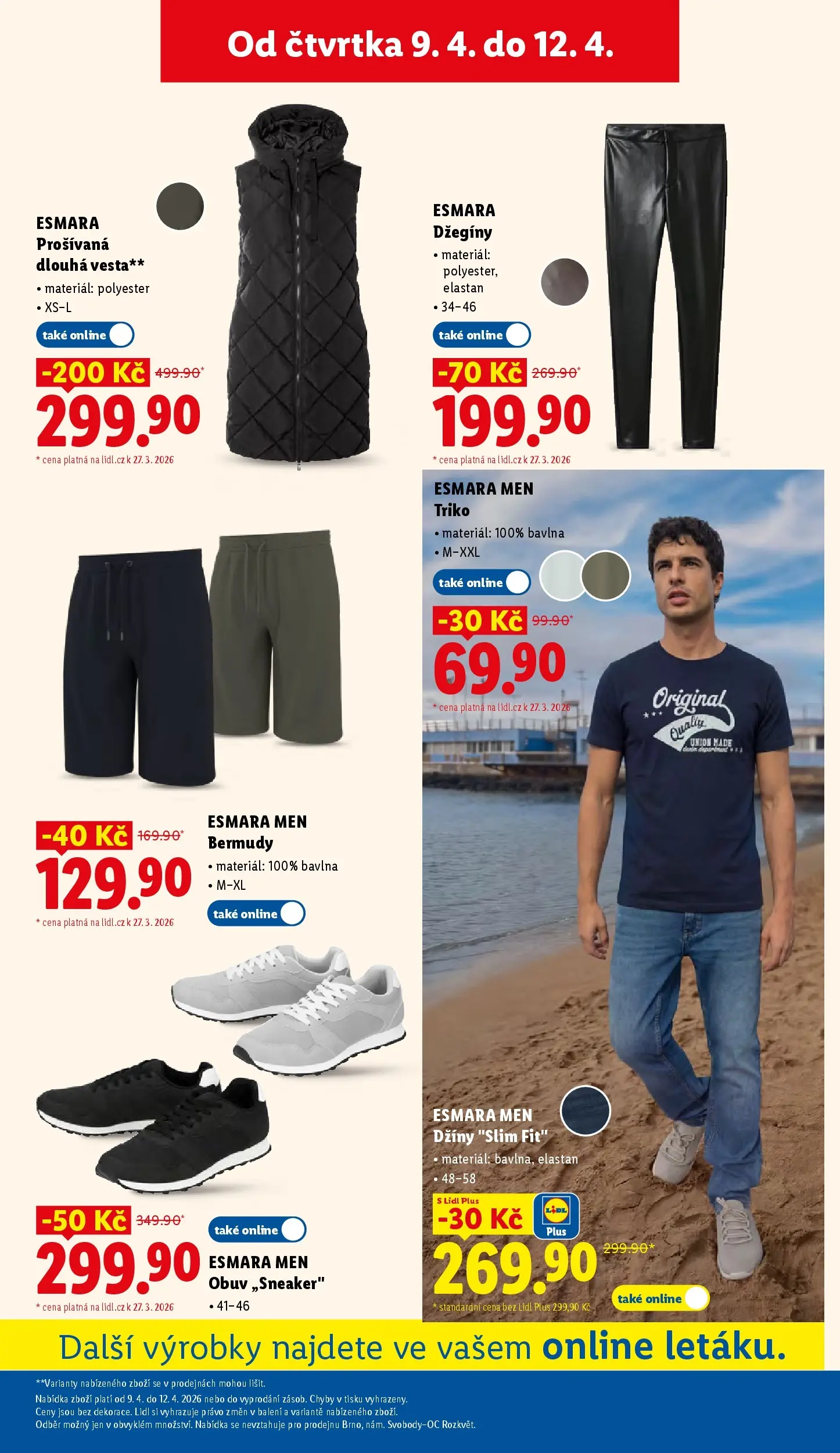 Lidl leták od 06.04.2026 - Nový akční leták | Strana: 25 | Produkty: Vesta, Obuv, Džíny