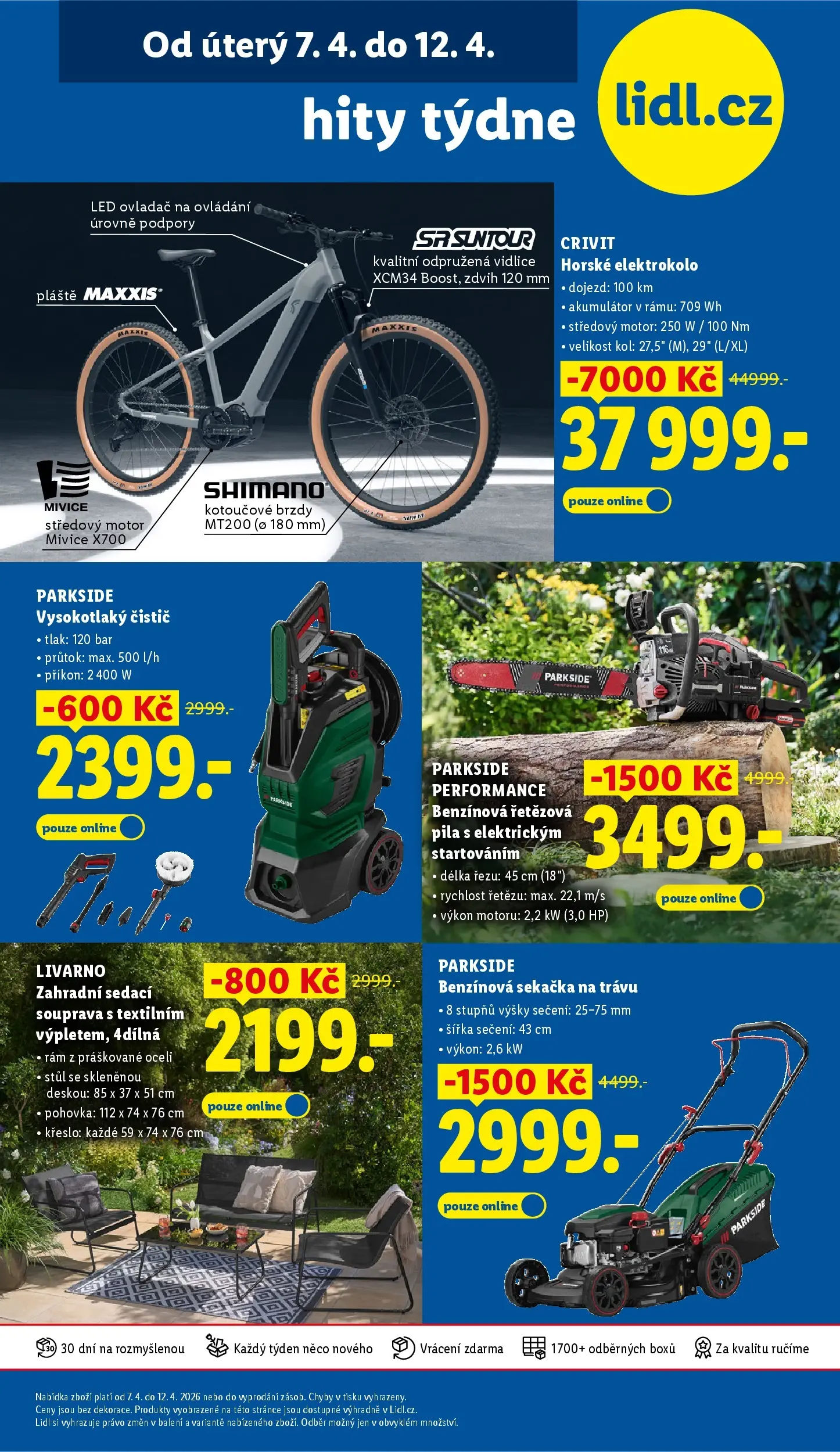 Lidl leták od 06.04.2026 - Nový akční leták | Strana: 34 | Produkty: Parkside, Pohovka, Křeslo, Stůl